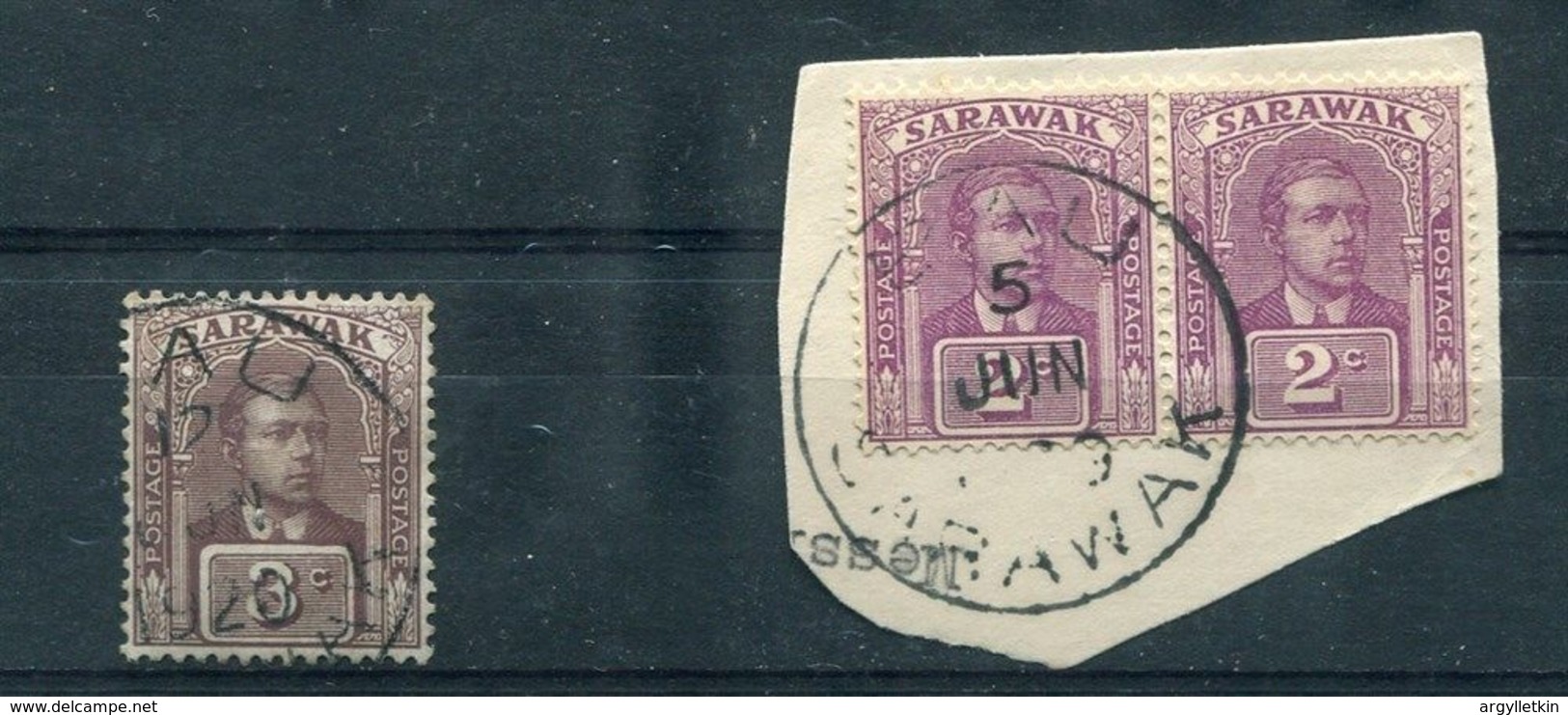 SARAWAK BAU POSTMARK GOLD MINING 1920 - Sarawak (...-1963)