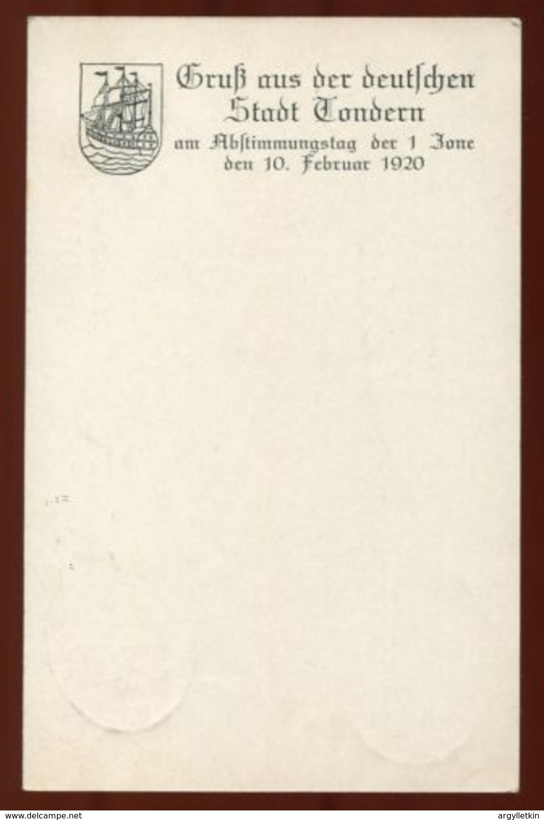 SCHLESWIG STATIONERY SPECIAL OVPT TONDERN BAHNPOST - Covers & Documents