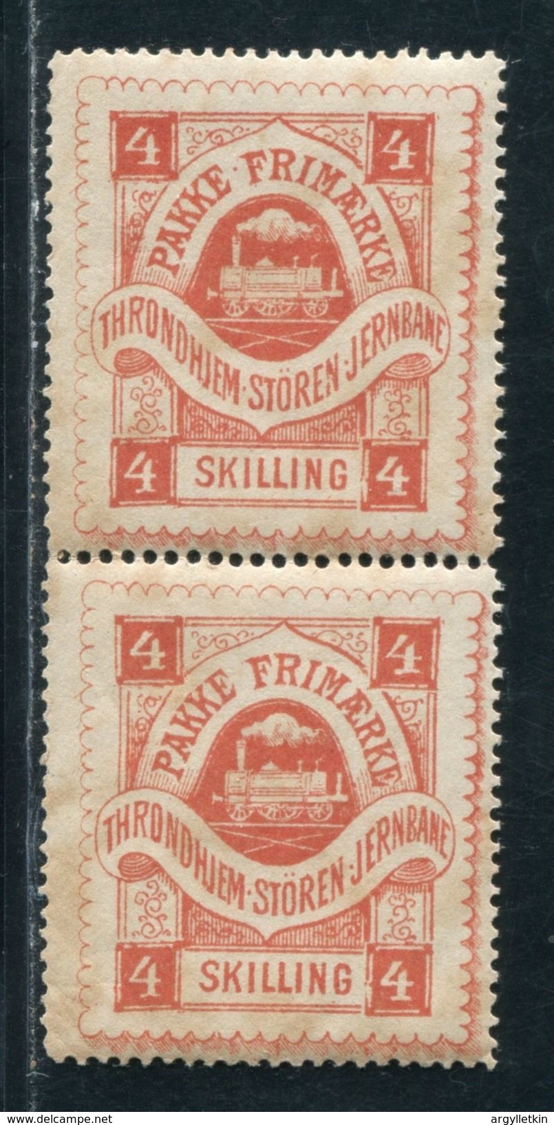 NORWAY RAILWAYS TRONDHEIM STOREN - Ortsausgaben