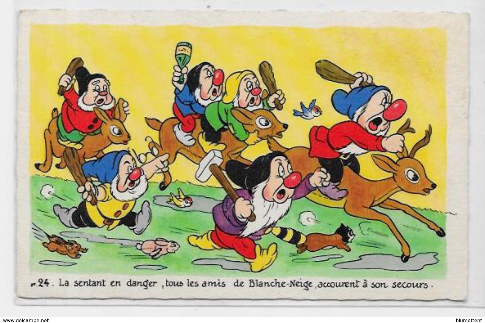 CPA Walt DISNEY Non Circulé Blanche Neige édition Séphériadès - Autres & Non Classés