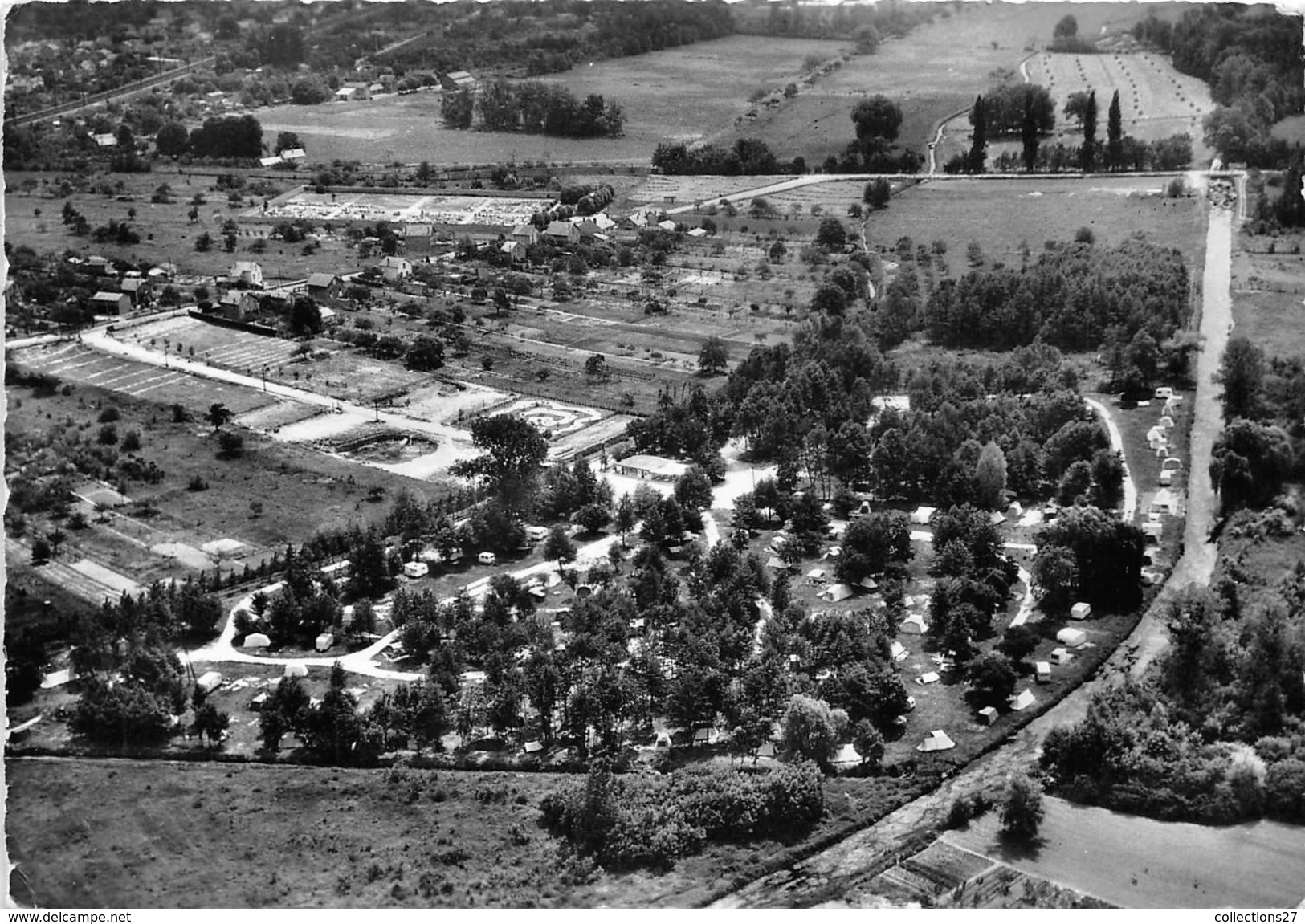 91-SAINT-GENEVIEVE-DES-BOIS- CAMPING DES BORDS DE L'ORGE VUE AERIENNE - Sainte Genevieve Des Bois