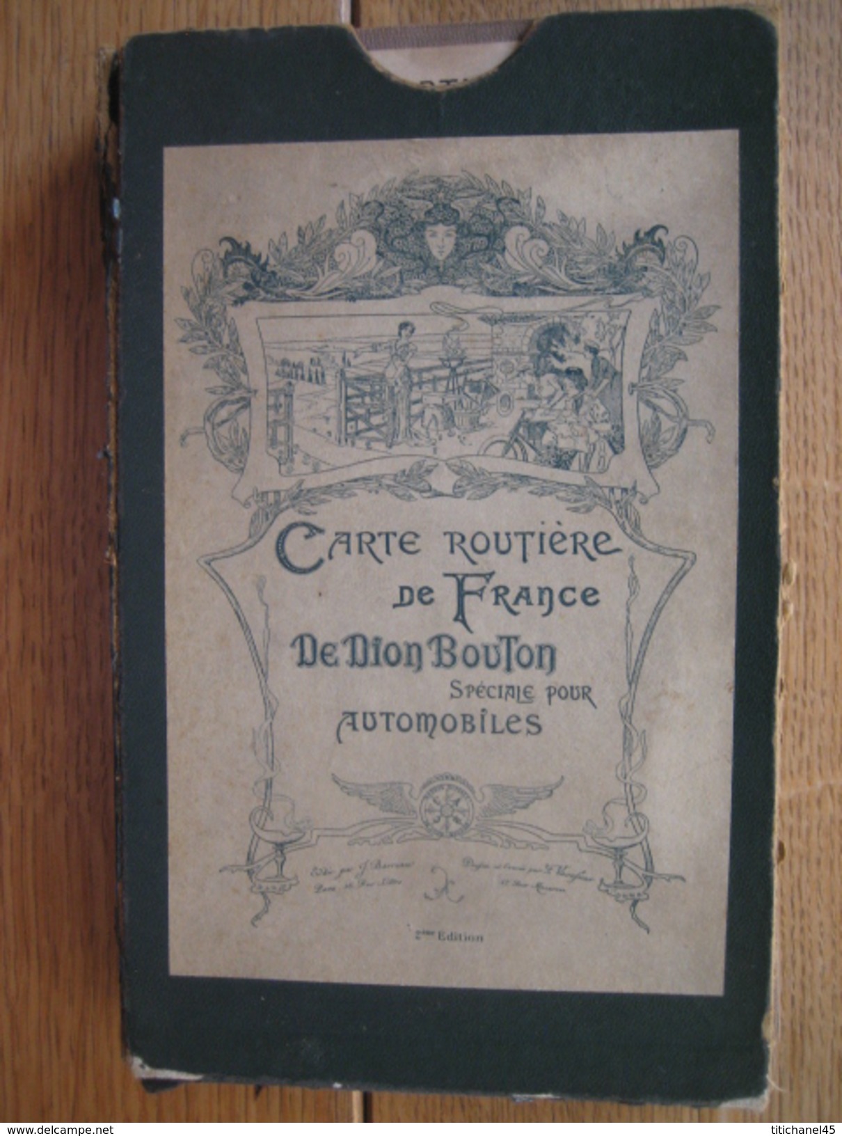 Carte Routière De FRANCE DE DION BOUTON 1902 (2e éd. ) :ensemble De 4 Cartes Toilées (79 X 63,5 Cm) Graveur F. VAVASSEUR - Cartes Routières