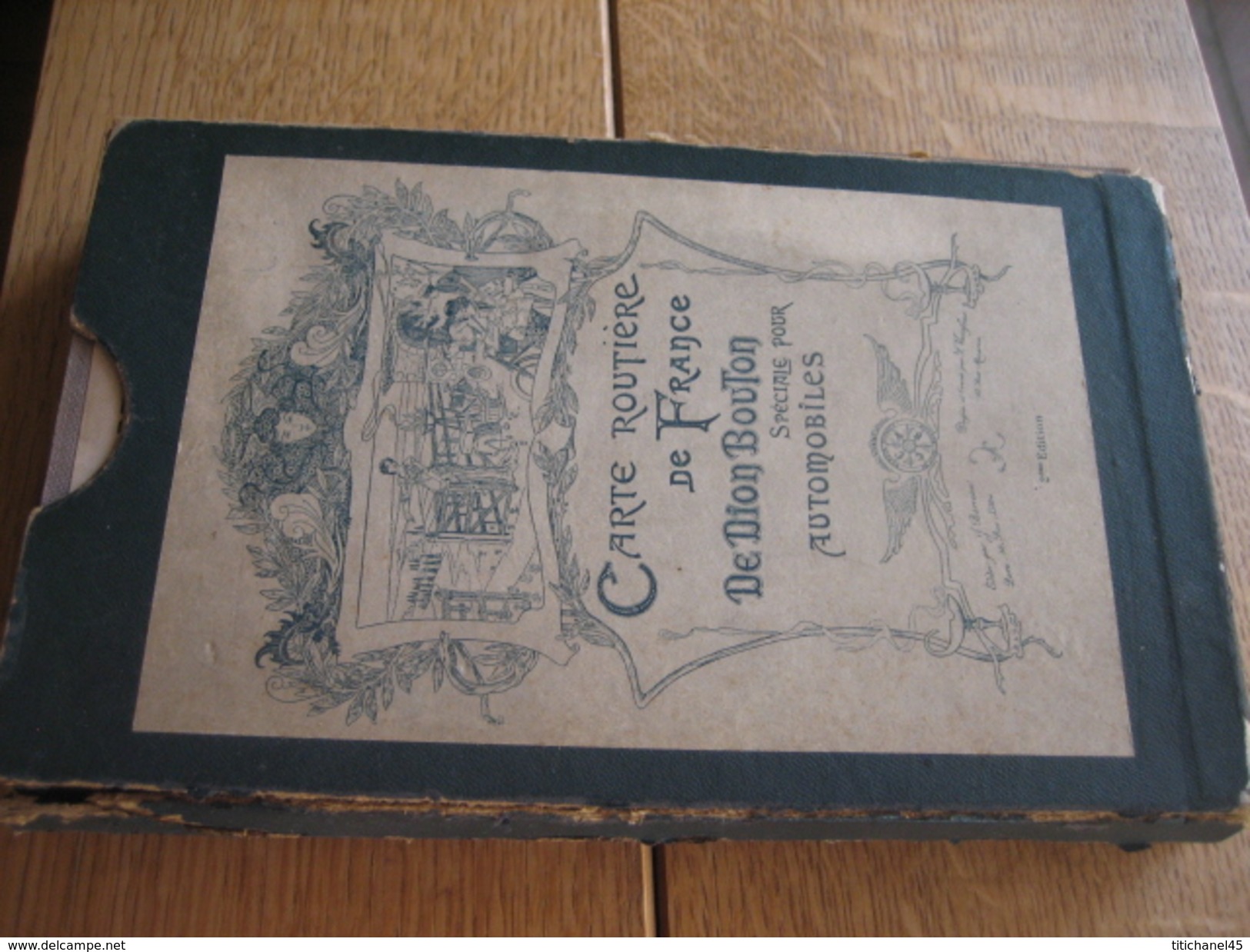 Carte Routière De FRANCE DE DION BOUTON 1902 (2e éd. ) :ensemble De 4 Cartes Toilées (79 X 63,5 Cm) Graveur F. VAVASSEUR - Cartes Routières