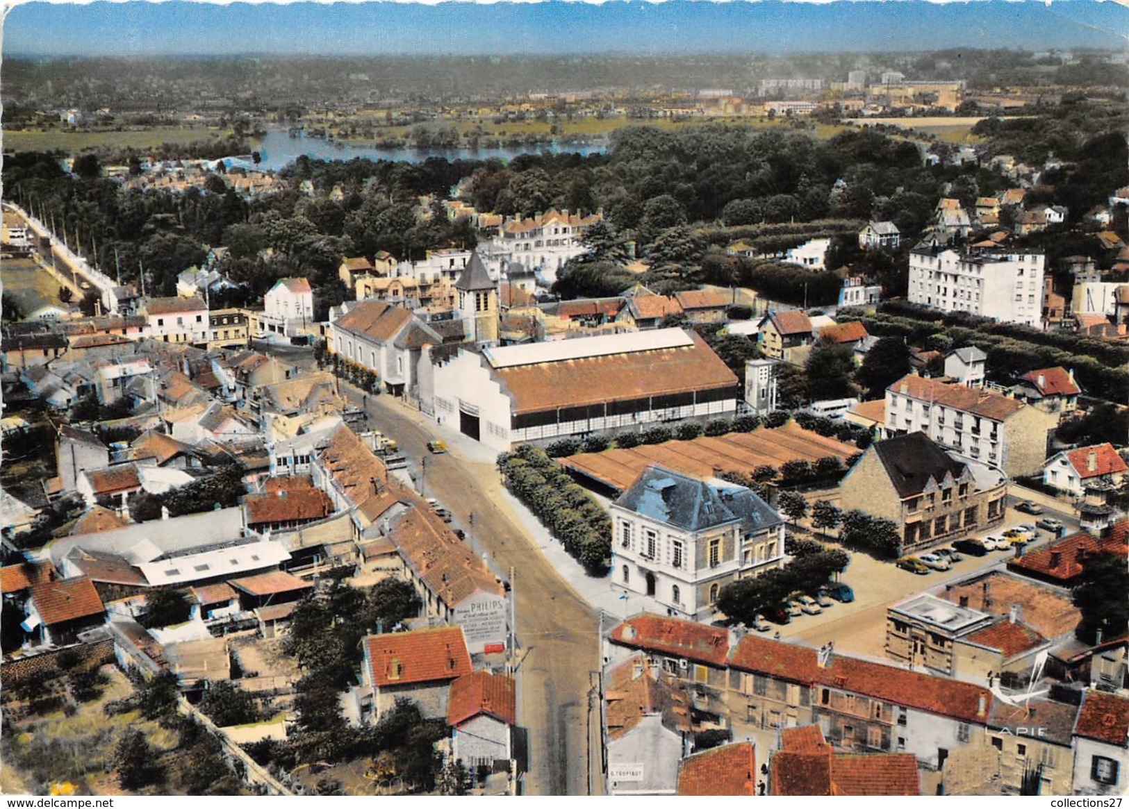 91-DRAVEIL- VUE DU CIEL , LE CENTRE - Draveil