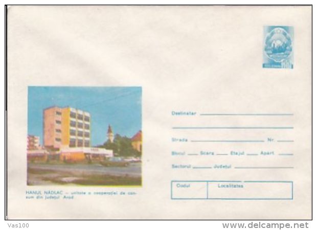 TOURISM, NADLAC INN, COVER STATIONERY, ENTIER POSTAL, 1980, ROMANIA - Other & Unclassified