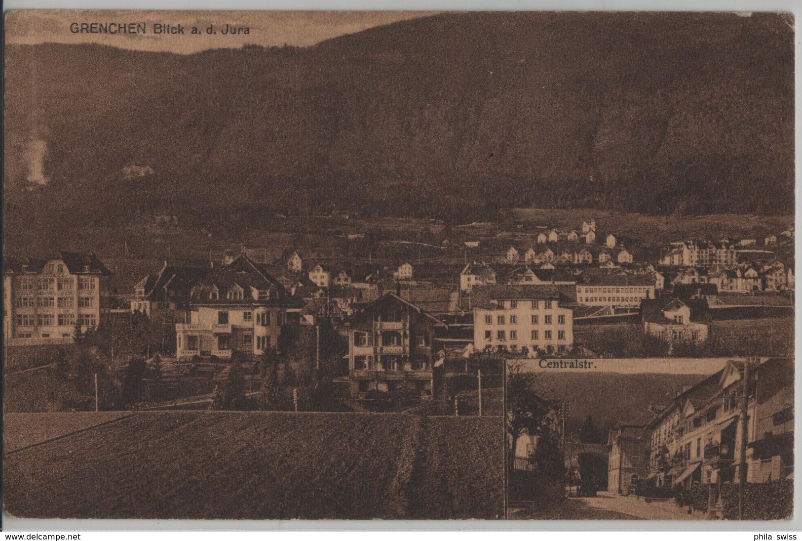 Grenchen Blick An Den Jura - Centralstrasse - Autres & Non Classés