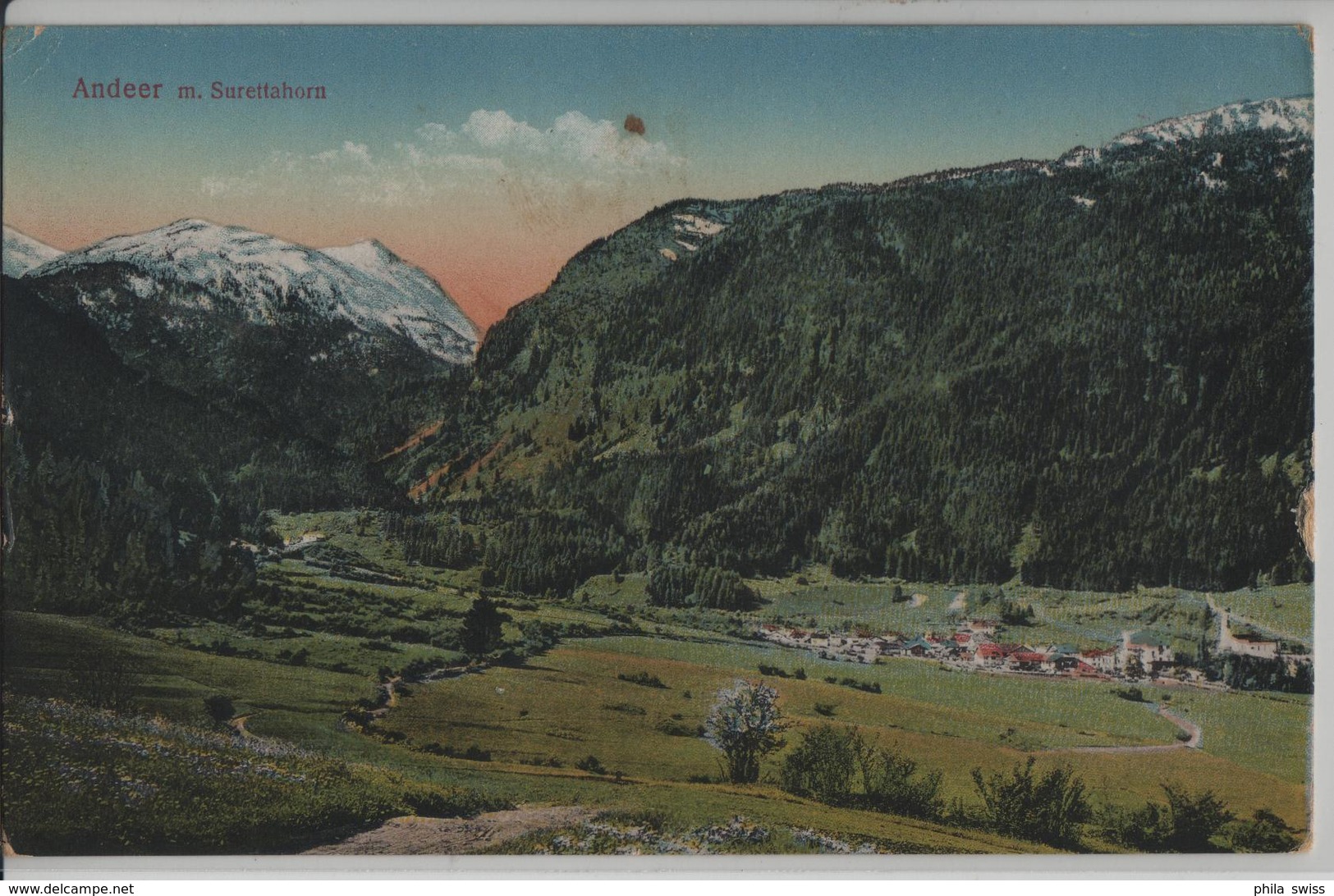 Andeer Mit Surettahorn - Photo: Guggenheim No. 15394 - Andeer