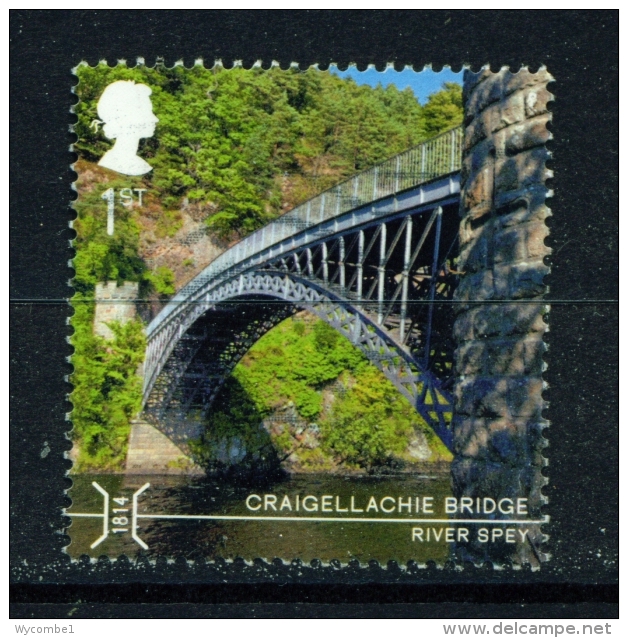 GREAT BRITAIN  -  2015  Bridges  1st  Used As Scan - Used Stamps