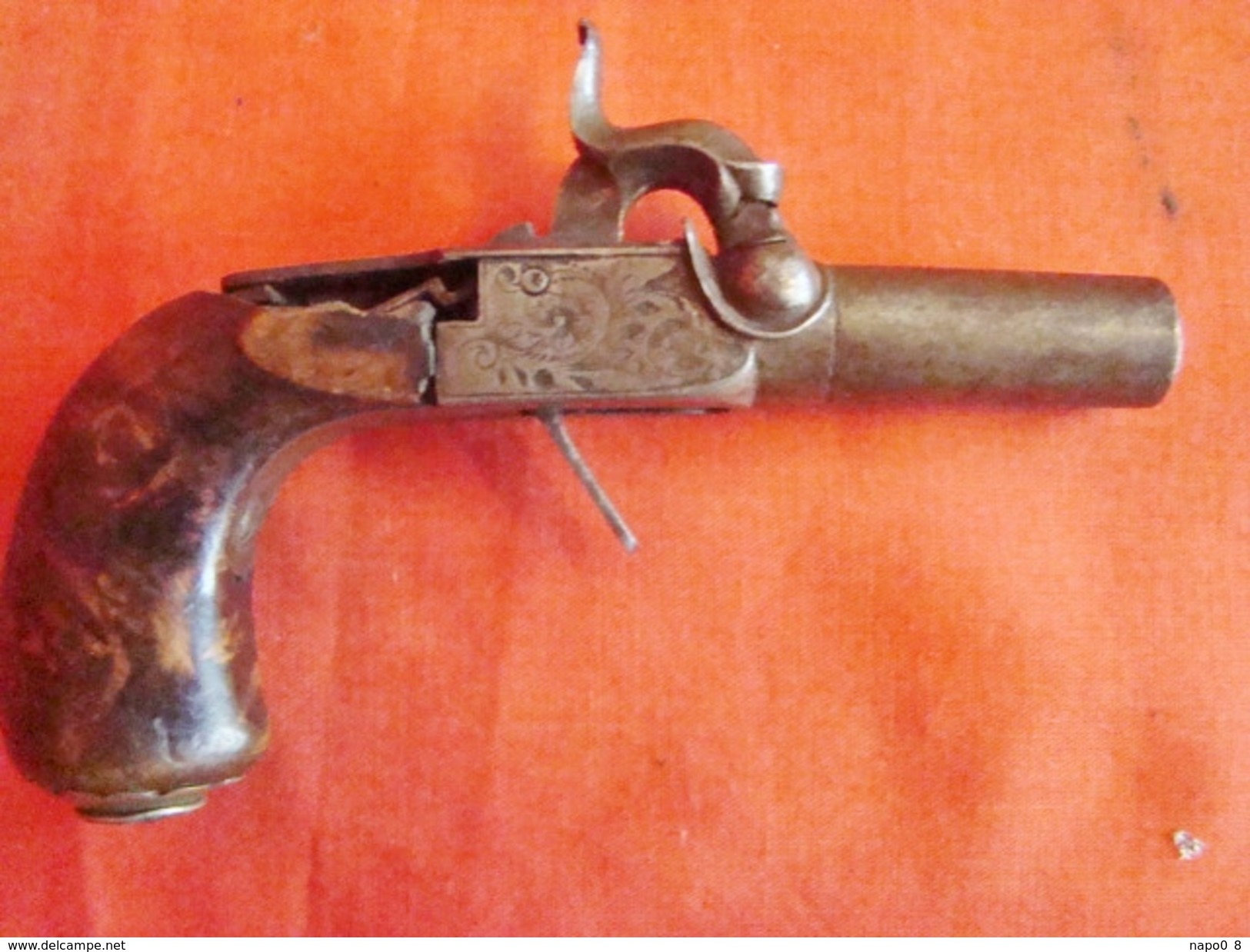 Pistolet De Poche à Percussion Vers 1840 - Autres & Non Classés