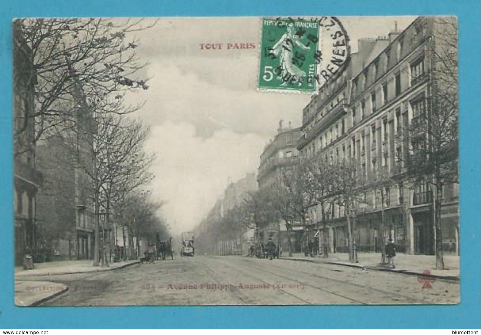 CPA 384 TOUT PARIS - Avenue Philippe-Auguste (XIème Arrt)  Ed.FLEURY - Arrondissement: 11