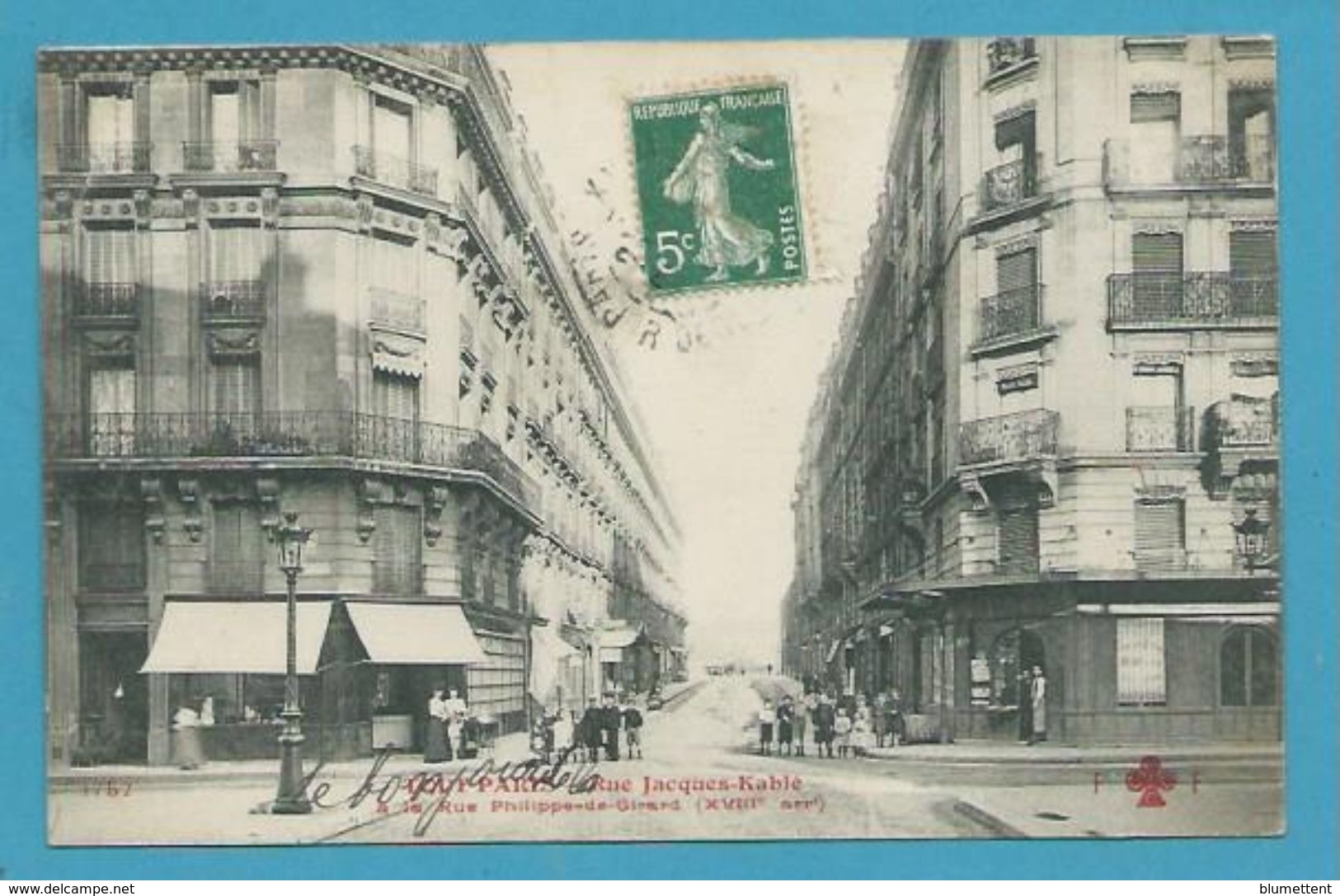 CPA TOUT PARIS 1757 - Rue Jacques Kablé (XVIIIème)- Ed.FLEURY - Arrondissement: 18