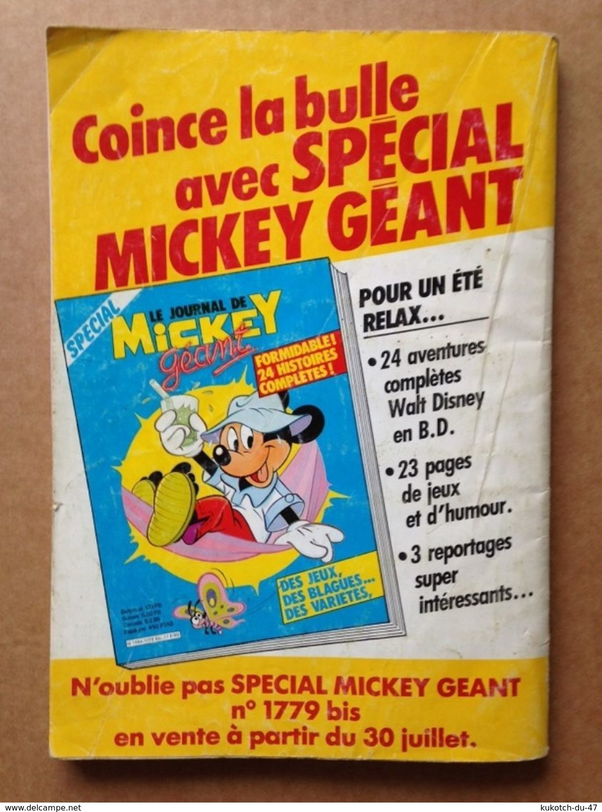 Disney - Picsou Magazine ° Année 1986 - N°175 (avec grand défaut d'usure)