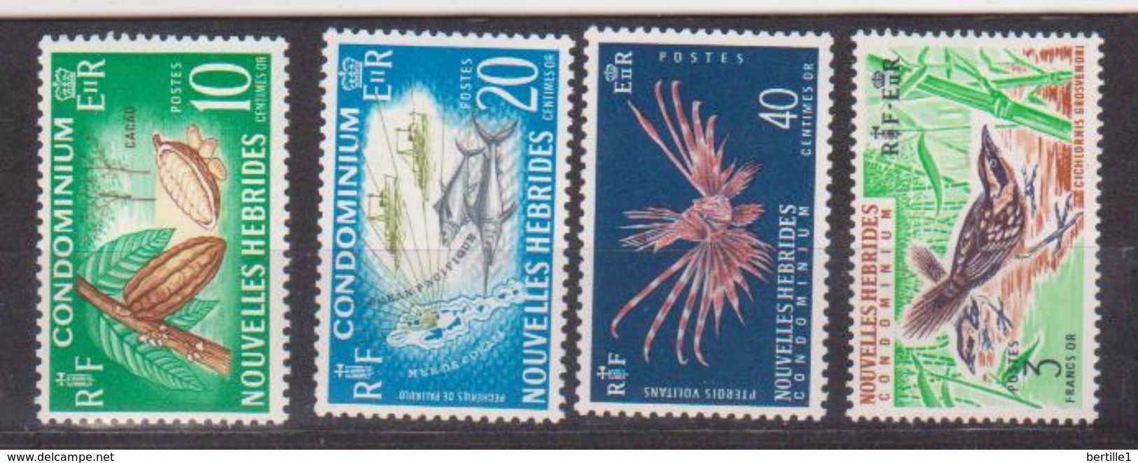 NOUVELLES HEBRIDES      N° YVERT  :   215/218   NEUF SANS CHARNIERE  ( N   635 ) - Unused Stamps