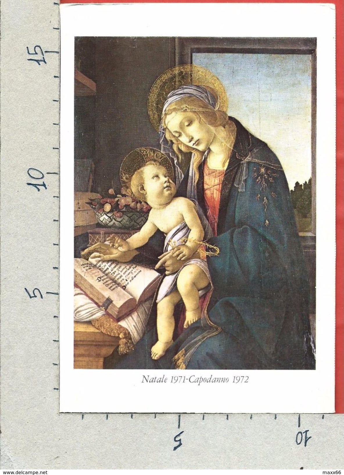 CARTOLINA NV ITALIA - La VERGINE COL FIGLIO - Sandro Filipepi Detto Botticelli - RUSCONI EDITORE  - 12 X 17 - Altri & Non Classificati