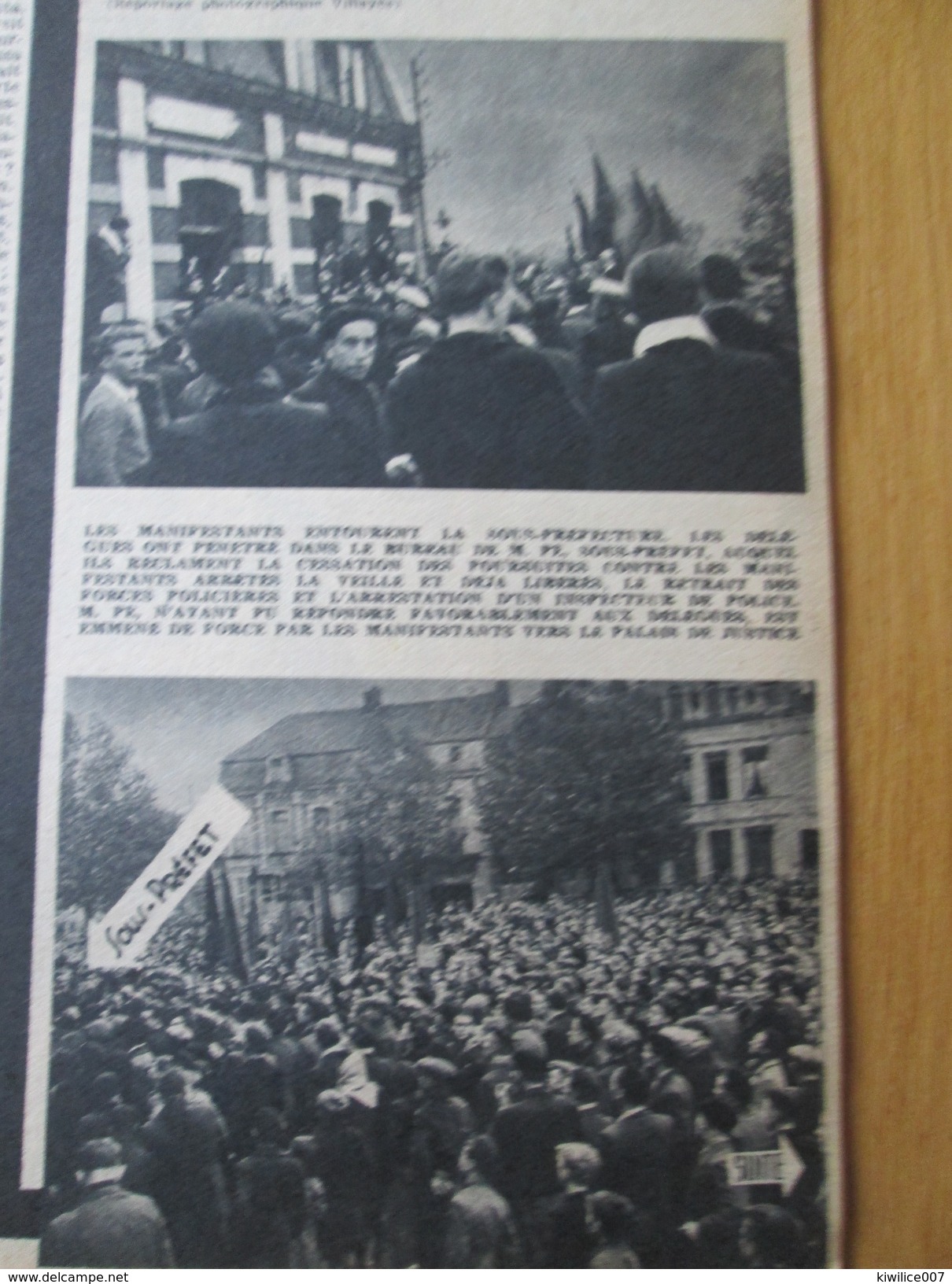 1948  Bethune Mine Mineur Bagarres Au Pays Minier   Echauffourées - Bethune