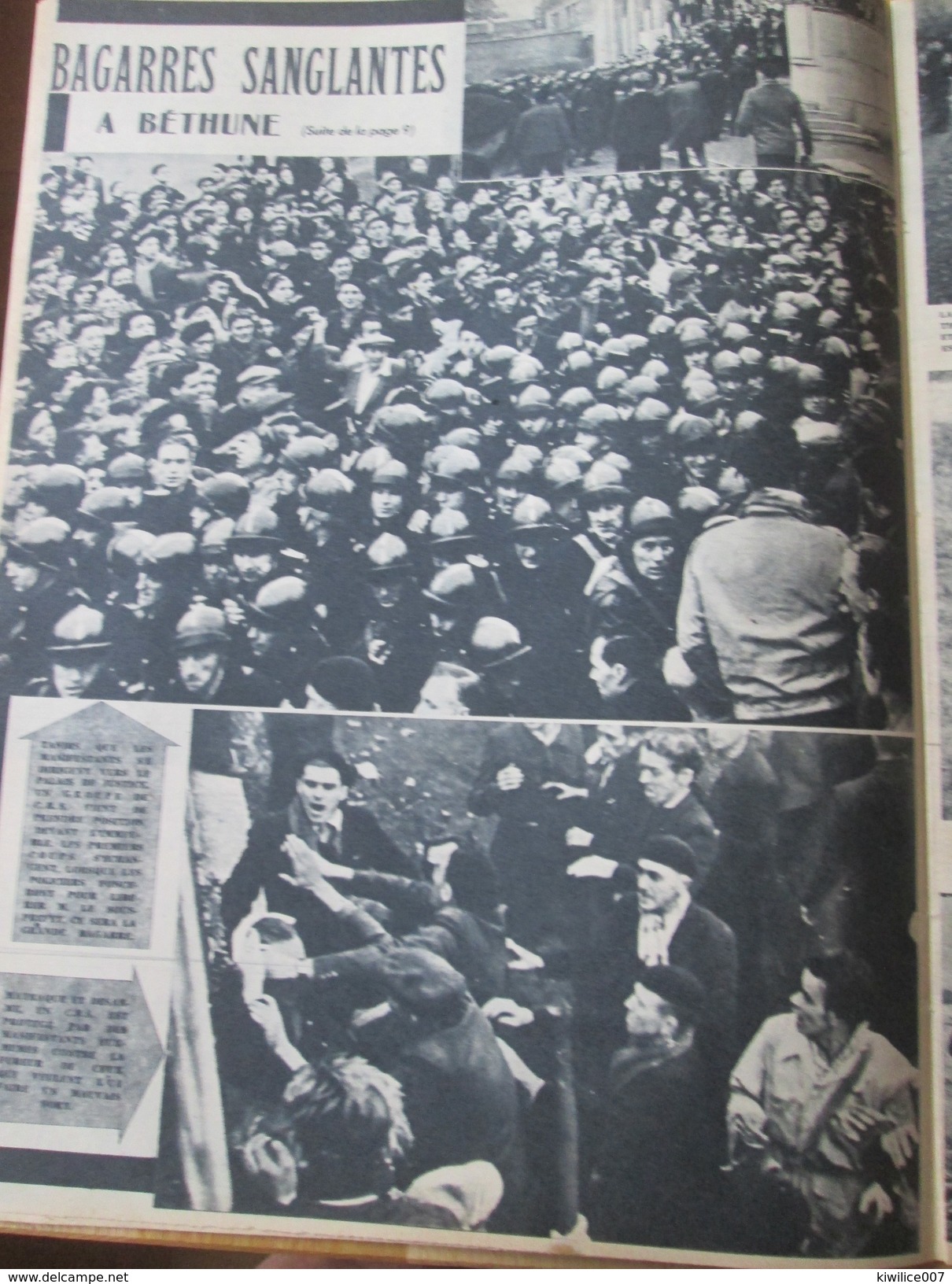 1948  Bethune Mine Mineur Bagarres Au Pays Minier   Echauffourées - Bethune