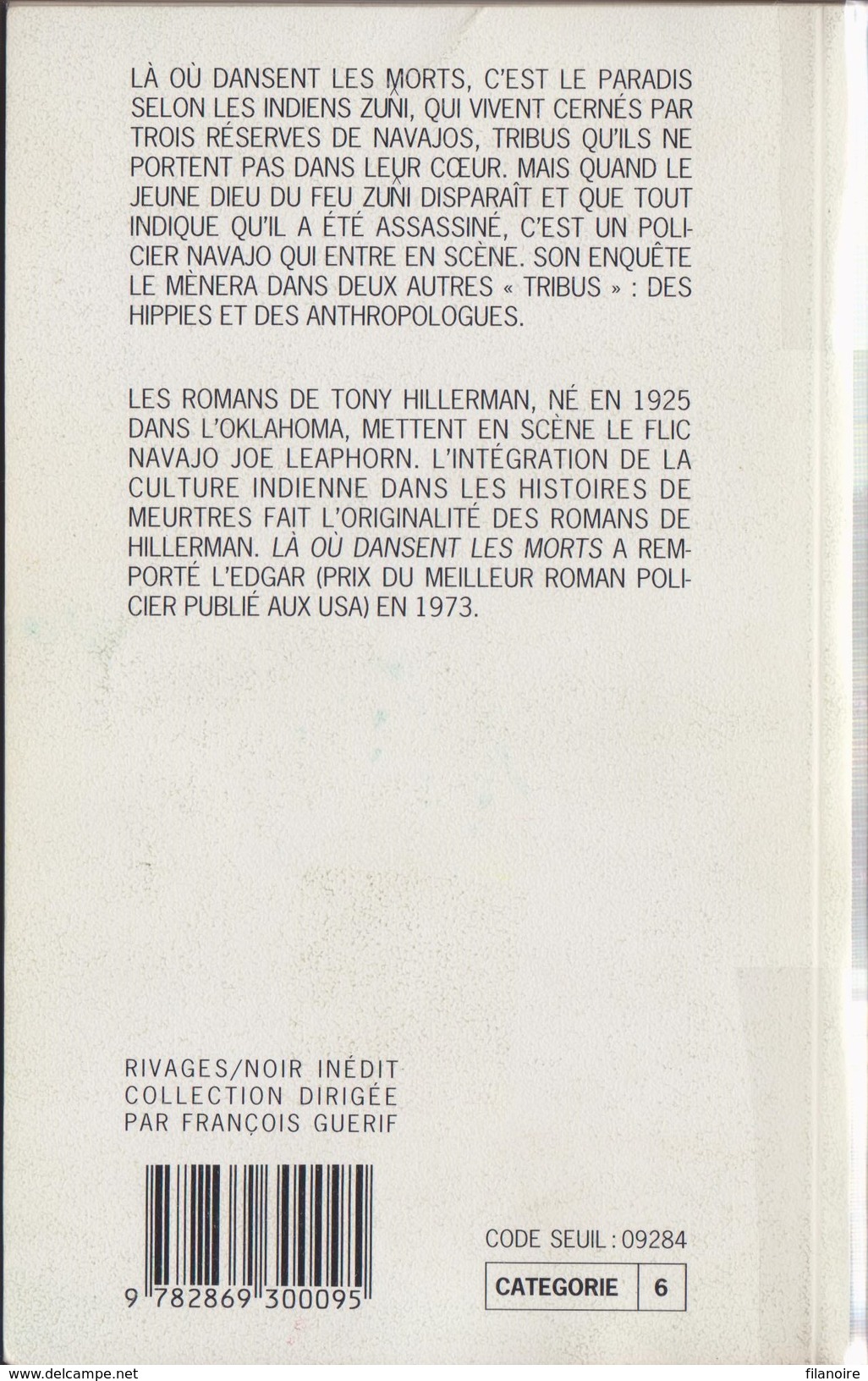 Tony HILLERMAN Là Où Dansent Les Morts Rivages Noir N°6 (2000) - Rivage Noir