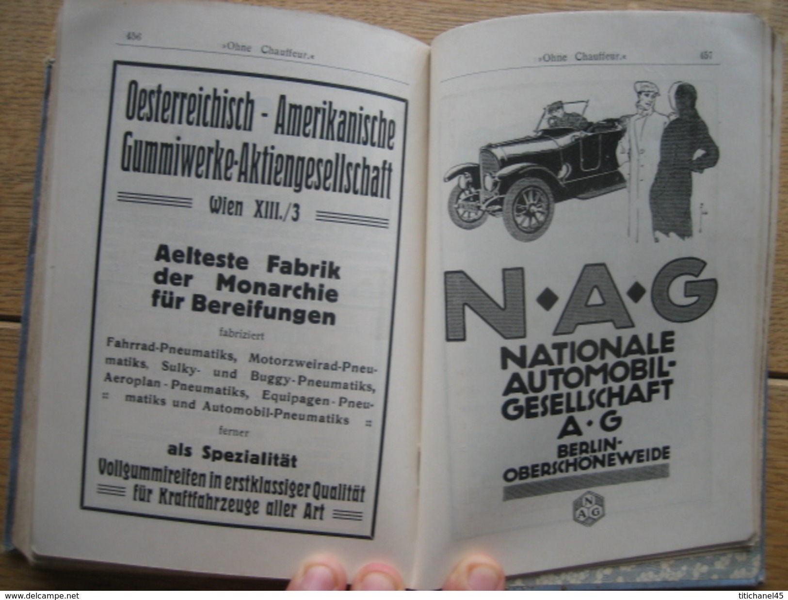 1915 OHNE CHAUFFEUR von FILIUS - Handbuch für automobilisten und motorradfahrer