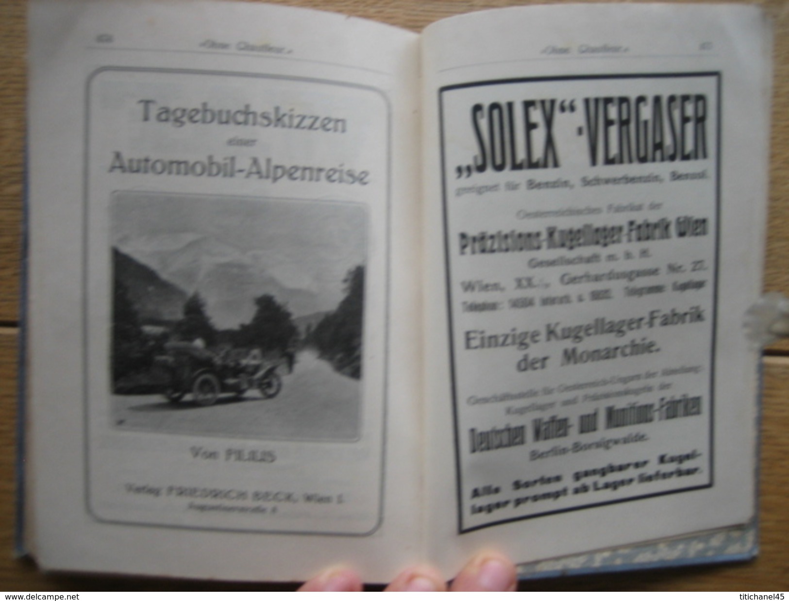 1915 OHNE CHAUFFEUR von FILIUS - Handbuch für automobilisten und motorradfahrer