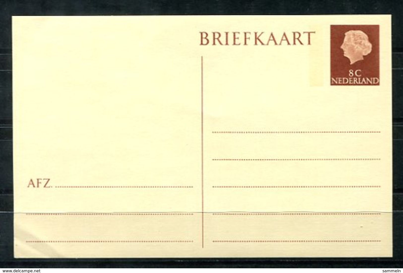 6250 - NIEDERLANDE - Postautomation - Ganzsache P 259 Y - Versuchspostkarte "Gouda" Mit Fluor. Balken - Mi. -.- - Postal Stationery