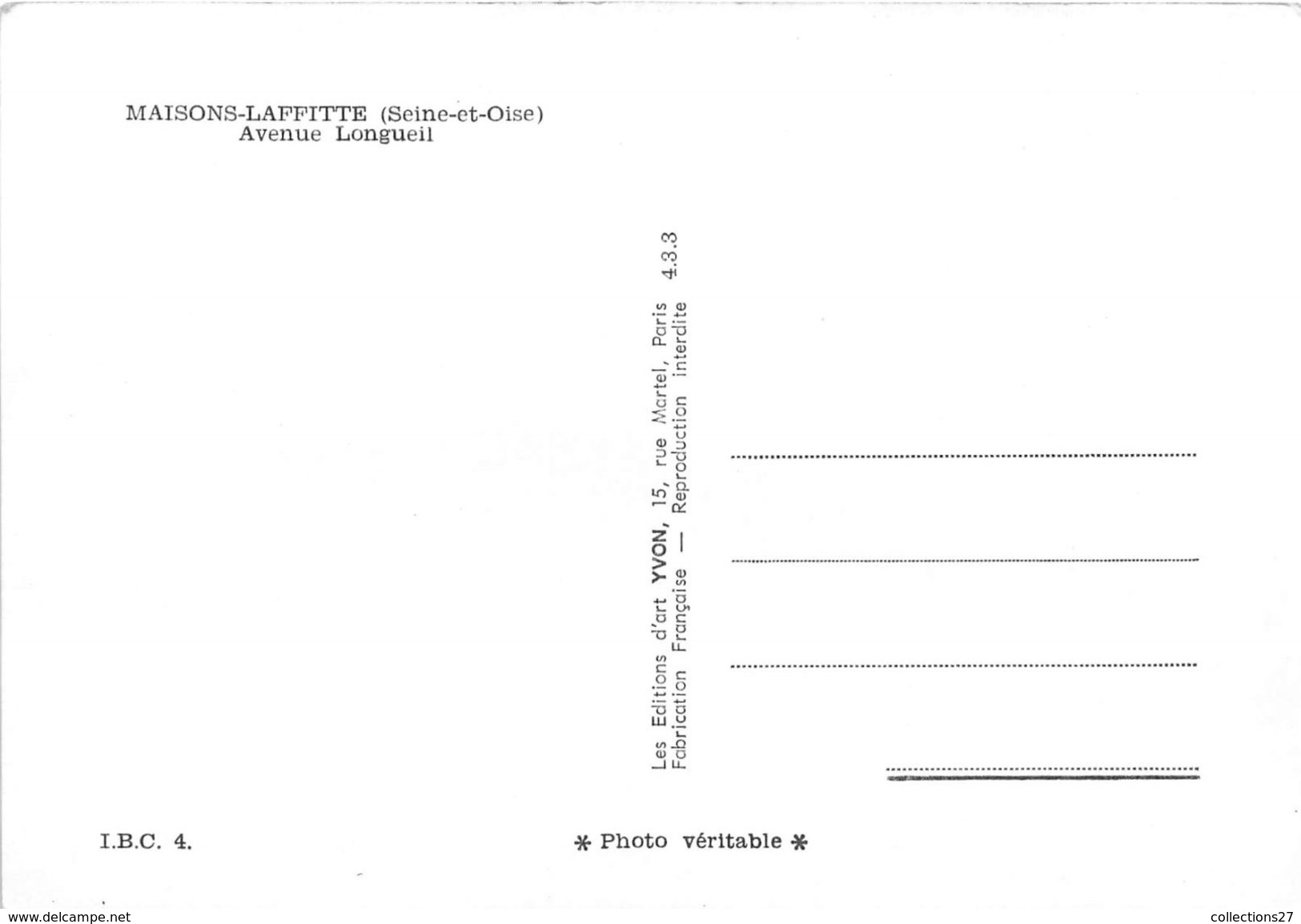 78-MAISONS-LAFFITTE- AVENUE LONGUEIL - Maisons-Laffitte