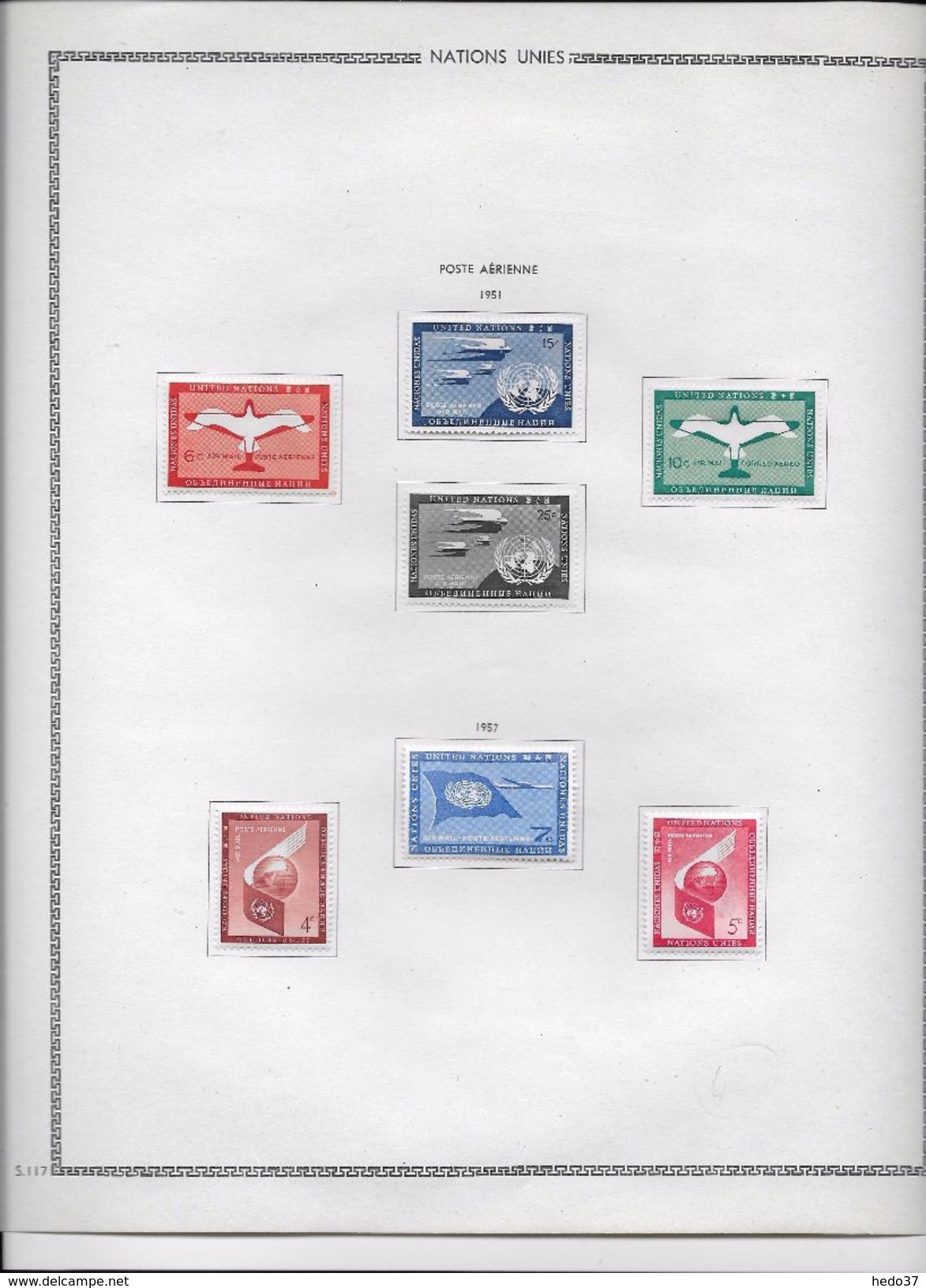 Nations Unies - Collection Vendue Page Par Page - Neufs * Avec Charnière - TB - Lots & Serien