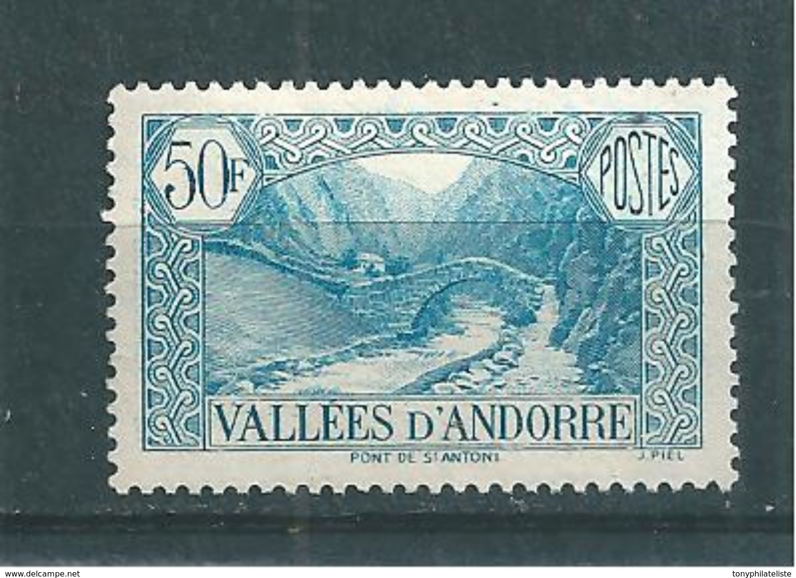 Andorre Francais Timbres De 1937/43  N°92  Neuf * - Neufs