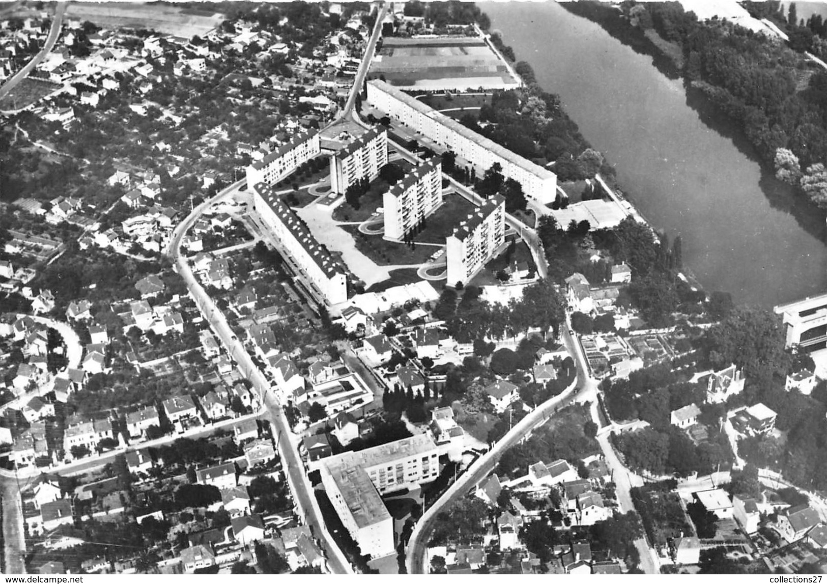 78-CHATOU- ILE VERTE, VUE DU CIEL - Chatou