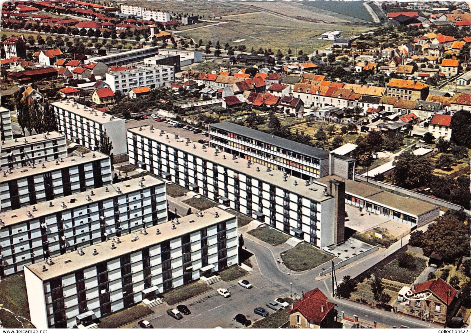 78-TRAPPES- VUE AERIENNE, LES YVELINES, ET LE GROUPE SCOLAIRE - Trappes