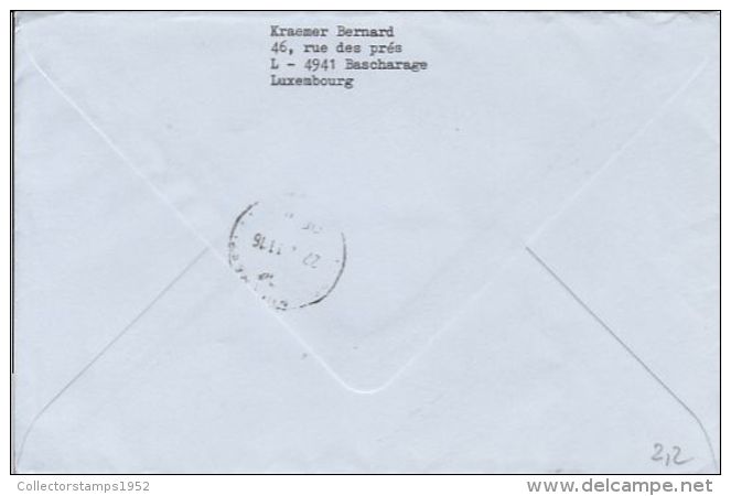 5754FM- GRAND DUKE HENRI, MERRY CHRISTMAS, STAMPS AND SPECIAL POSTMARK ON COVER, 2011, LUXEMBOURG - Cartas & Documentos