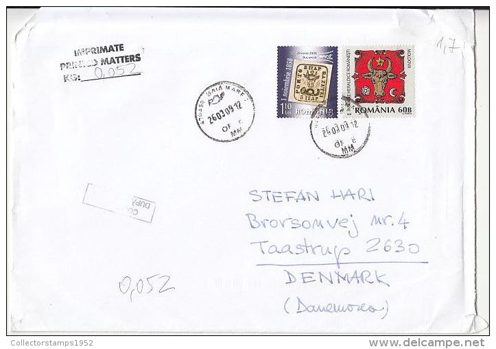 5763FM- PHILATELIC EXHIBITION, MOLDAVIA COAT OF ARMS, STAMPS ON COVER, 2009, ROMANIA - Covers & Documents