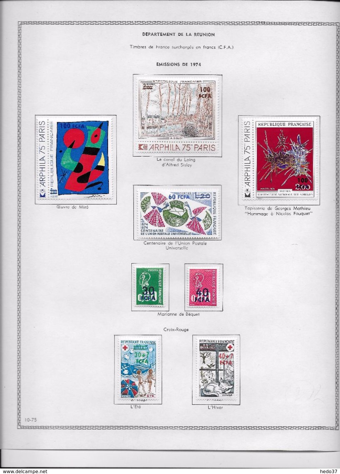Réunion - Collection Vendue Page Par Page - Neufs * Avec Charnière - TB - Unused Stamps