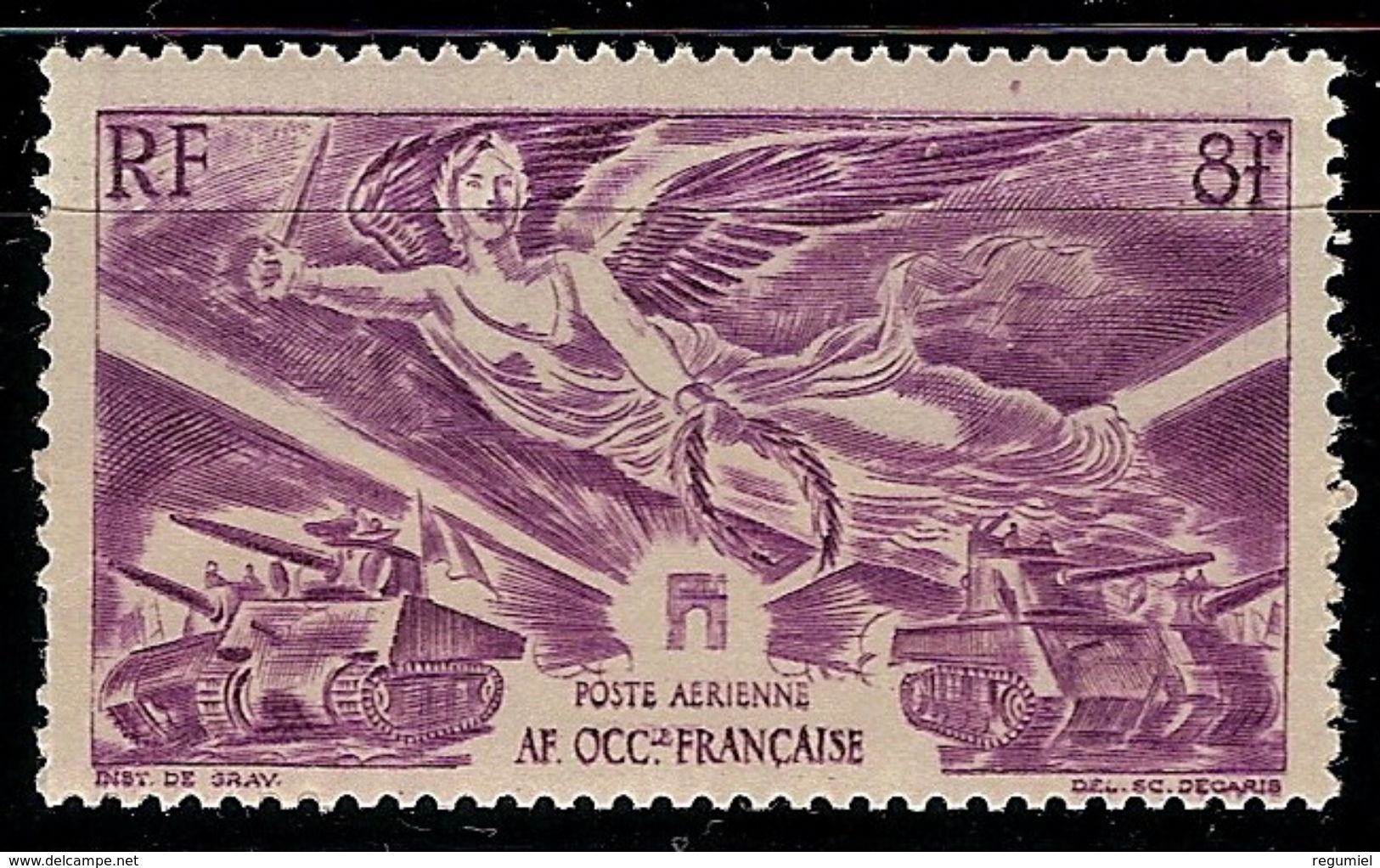 Africa Occidental Francesa Aereo 04 ** MNH. 1946 - Nuevos