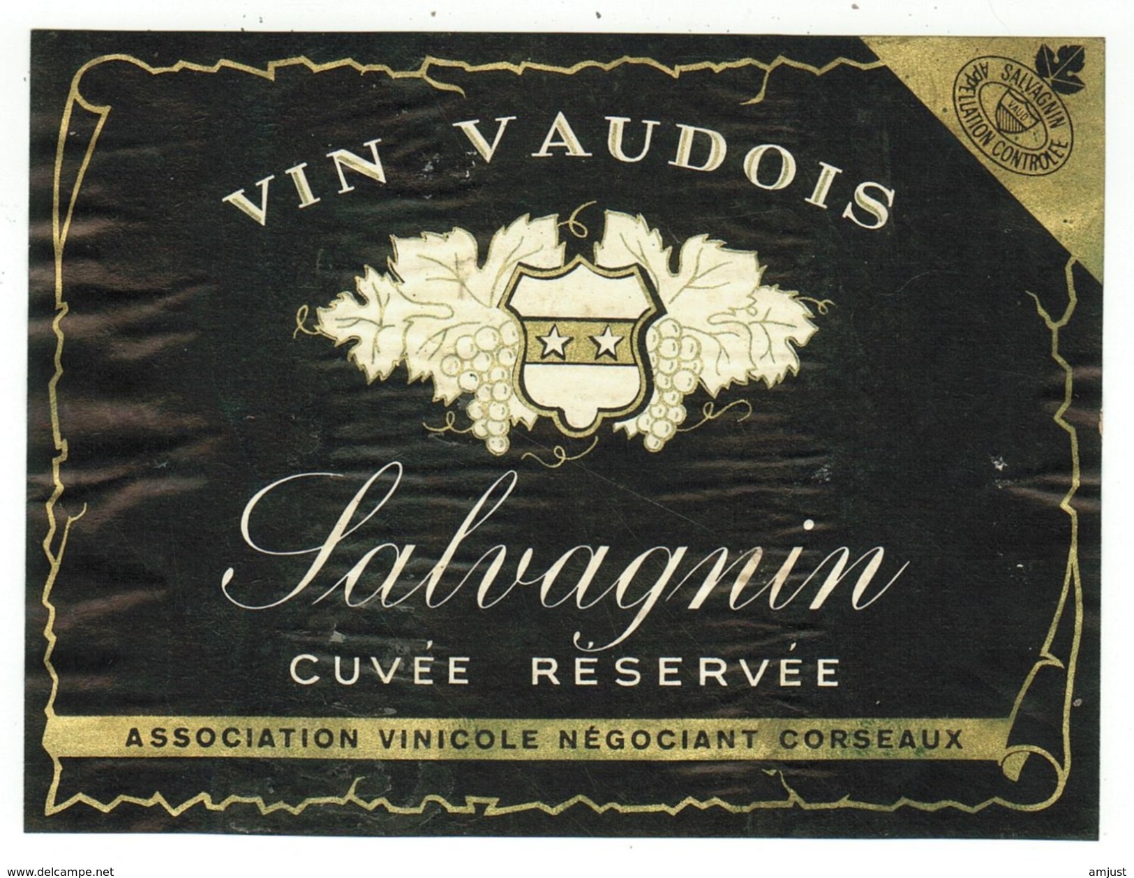 Rare // Salvagnin, Association Vinicole, Corseaux, Vaud // Suisse - Autres & Non Classés