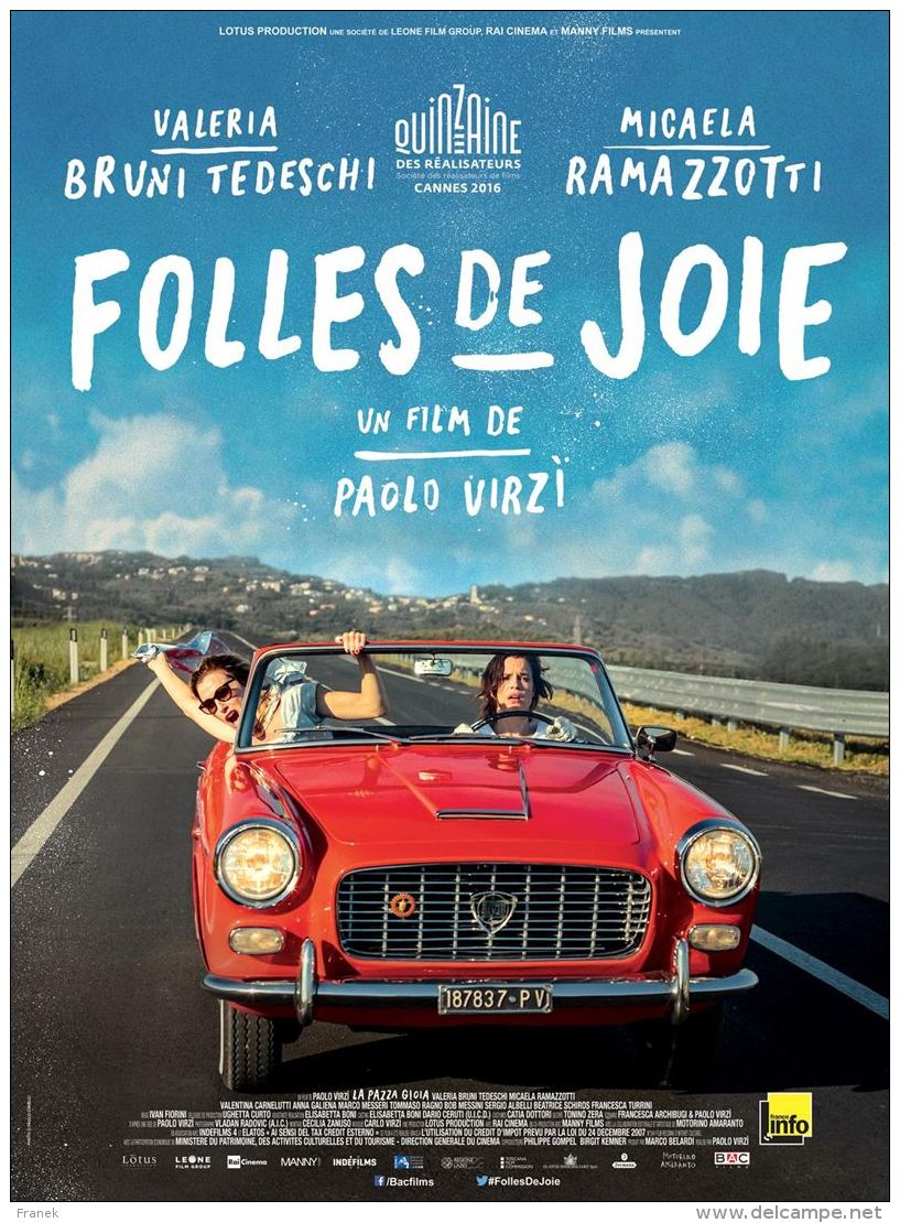 " FOLLES DE JOIE  " Affiche De Cinéma Authentique - Format 120X160CM - Affiches & Posters