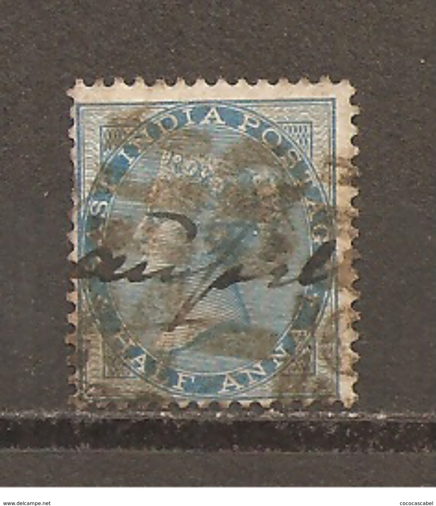 India Inglesa -  Nº Yvert 18 (usado) (o) - 1858-79 Compañia Británica Y Gobierno De La Reina