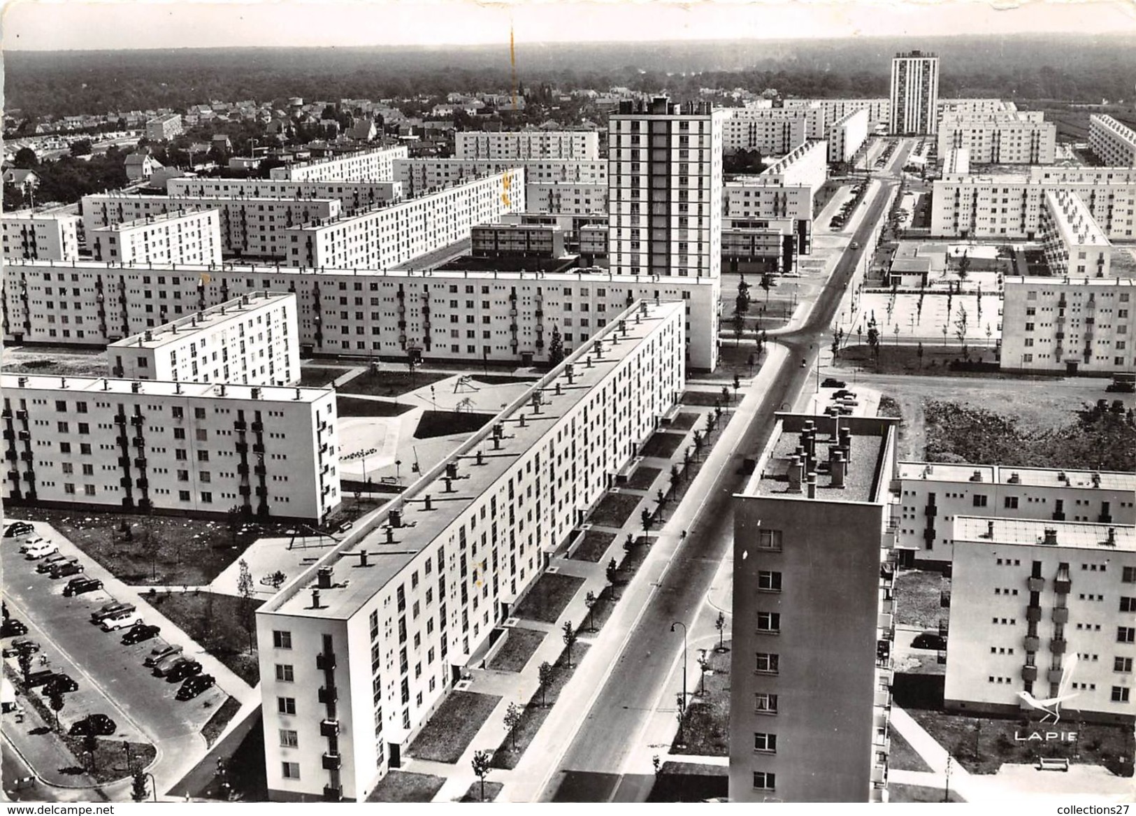 78-POISSY- VUE PANORAMIQUE , ANGLE DE L'AVENUE BLANCHE DE CASTILLE, ET DE L'AVE MARECHAL LYAUTEY - Poissy