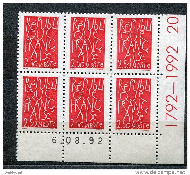 4418   FRANCE    N°  2775**    2f50  Rouge   Oeuvre De JC  Blais   Du  6/8/92   SUPERBE - 1990-1999