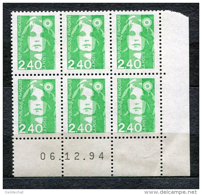 4423   FRANCE    N°  2820**    2f40  Vert   Marianne Du Bicentenaire    Du  6/12/94   SUPERBE - 1990-1999