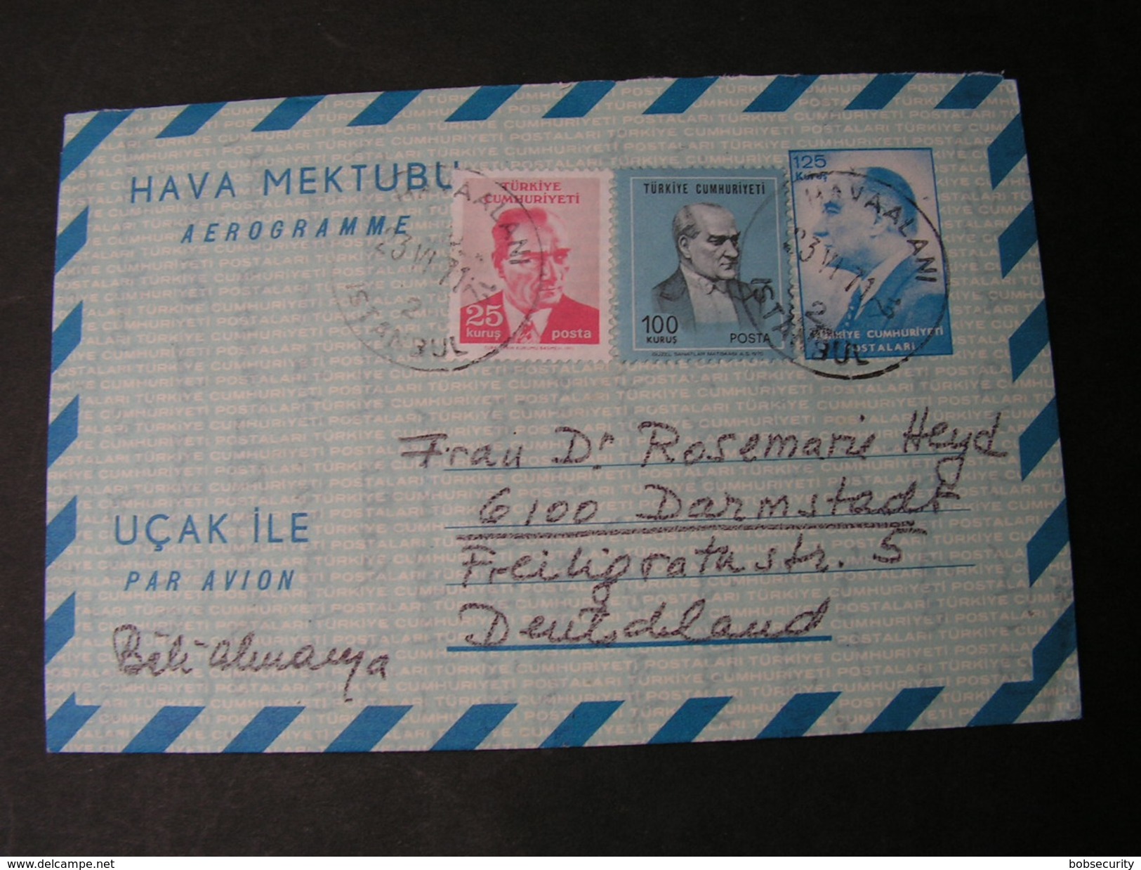Türkei Aerogramme 1971 - Postal Stationery