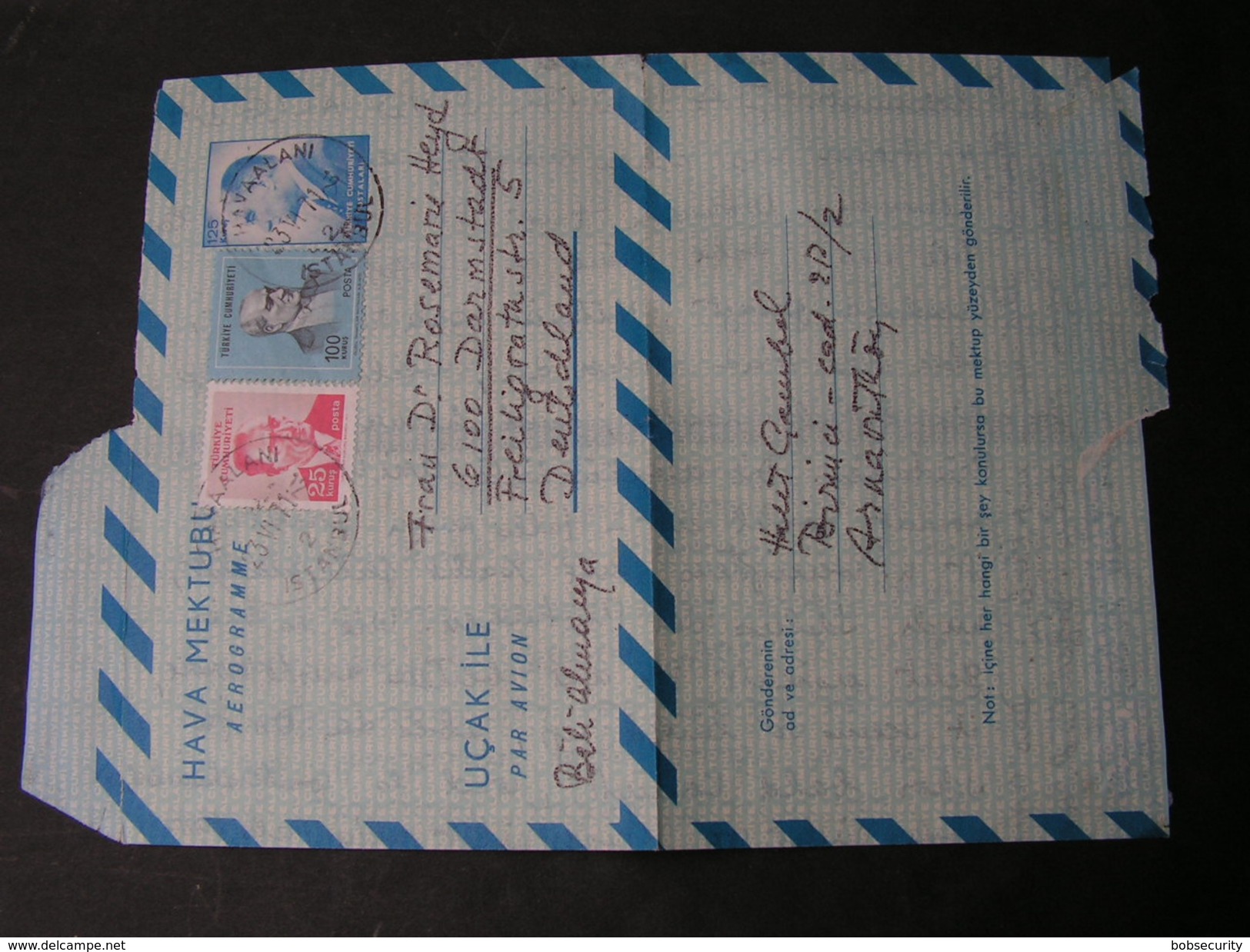 Türkei Aerogramme 1971 - Postal Stationery