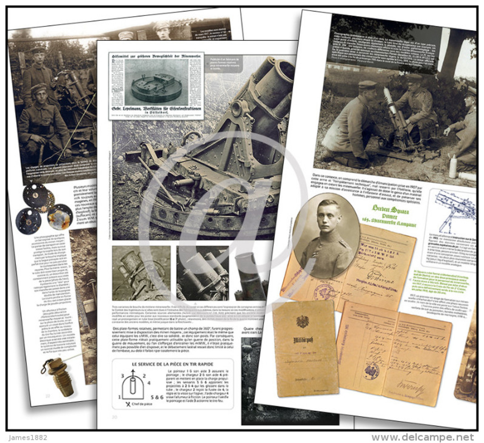 MINENWERFER - ARTILLERIE - WWI - 1914-18 - Documents