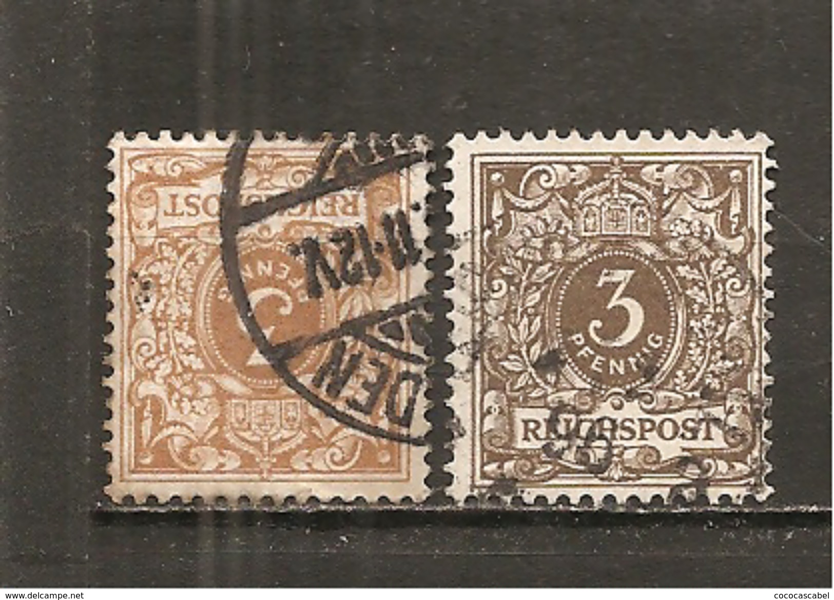 Alemania-Germany Yvert 45 X2 (usado) (o) (variedad De Color) - Abarten & Kuriositäten