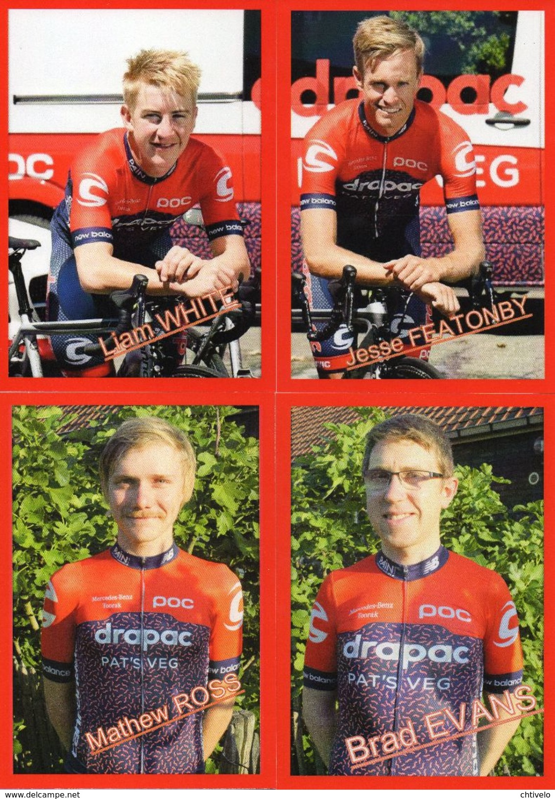 Cyclisme, Serie Drapac Continentale 2017, 11 Cartes - Cyclisme