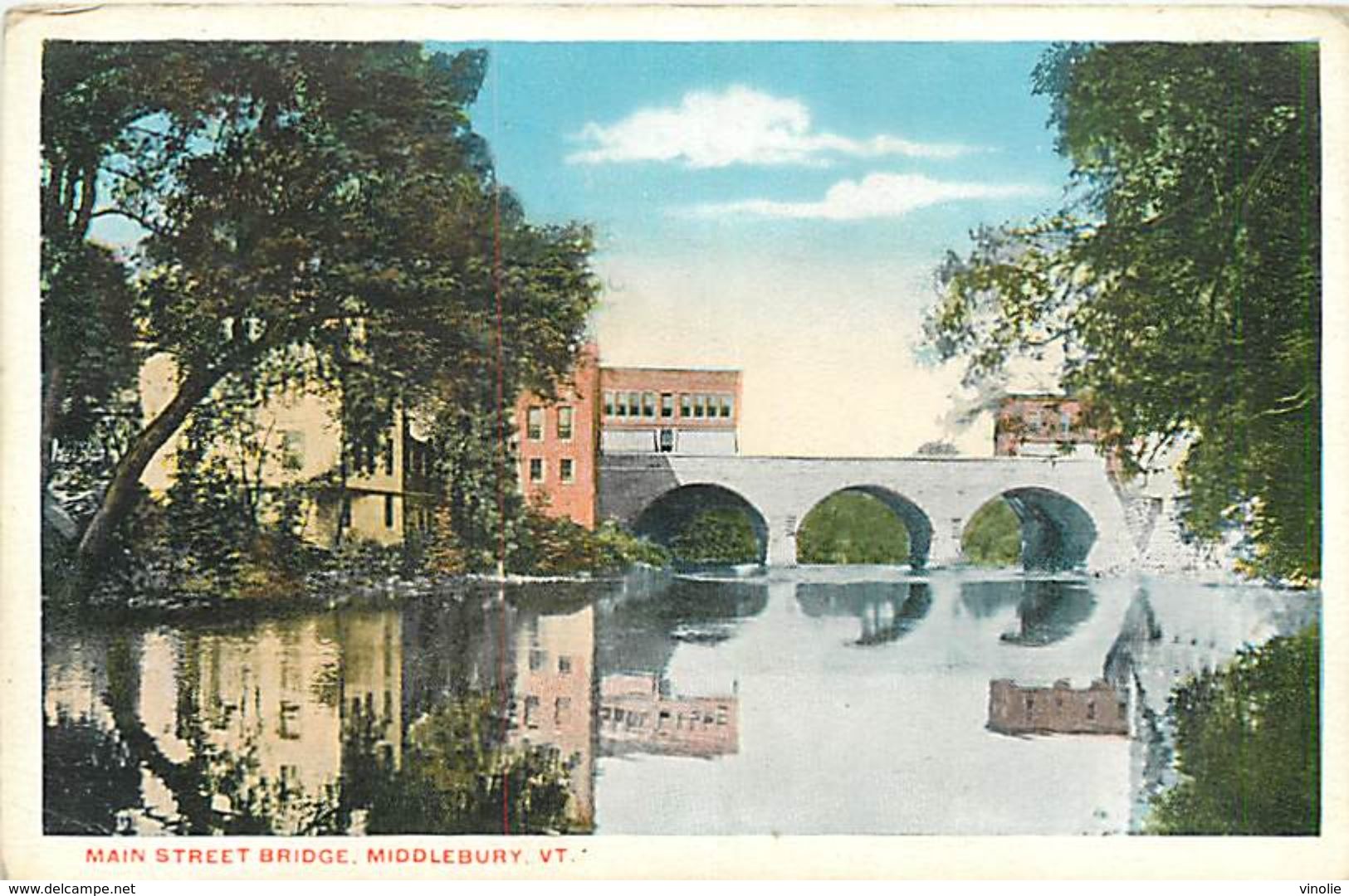 PIE 17-GAN-6056  : MAIN STREET BRIDGE MIDDLEBURY - Autres & Non Classés