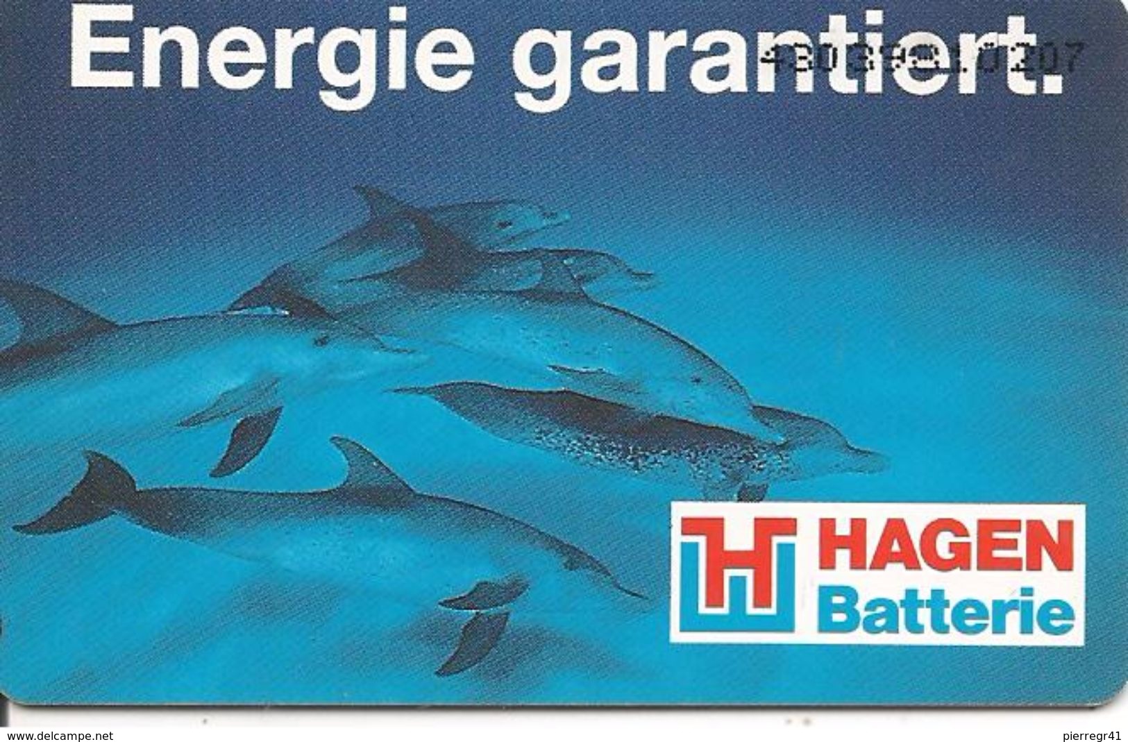 CARTE-PUCE-ALLEMAGNE-SO6-03/93-DAUPHINS-TBE - Dolfijnen
