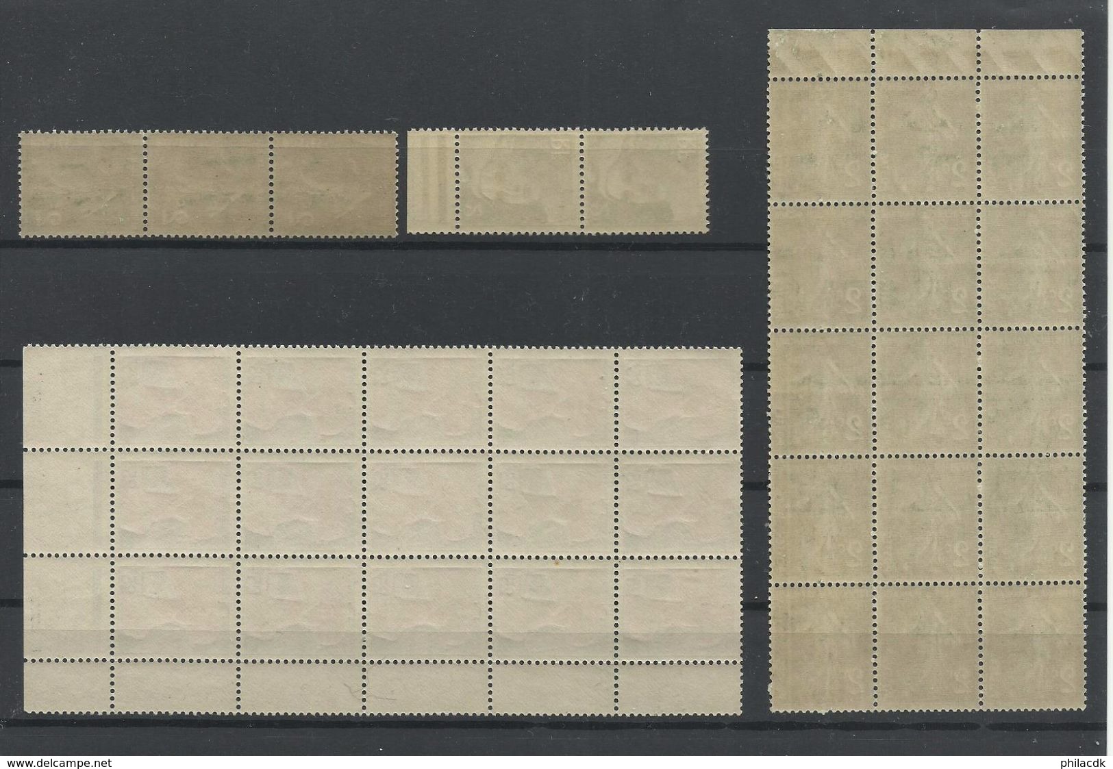 FRANCE - 42 SCANNS -LOT DE 779 TIMBRES EN MAJORITE NEUFS** SANS CHARNIERE AVEC NEUFS* AVEC CHARNIERENEUFS (*) SANS GOMME