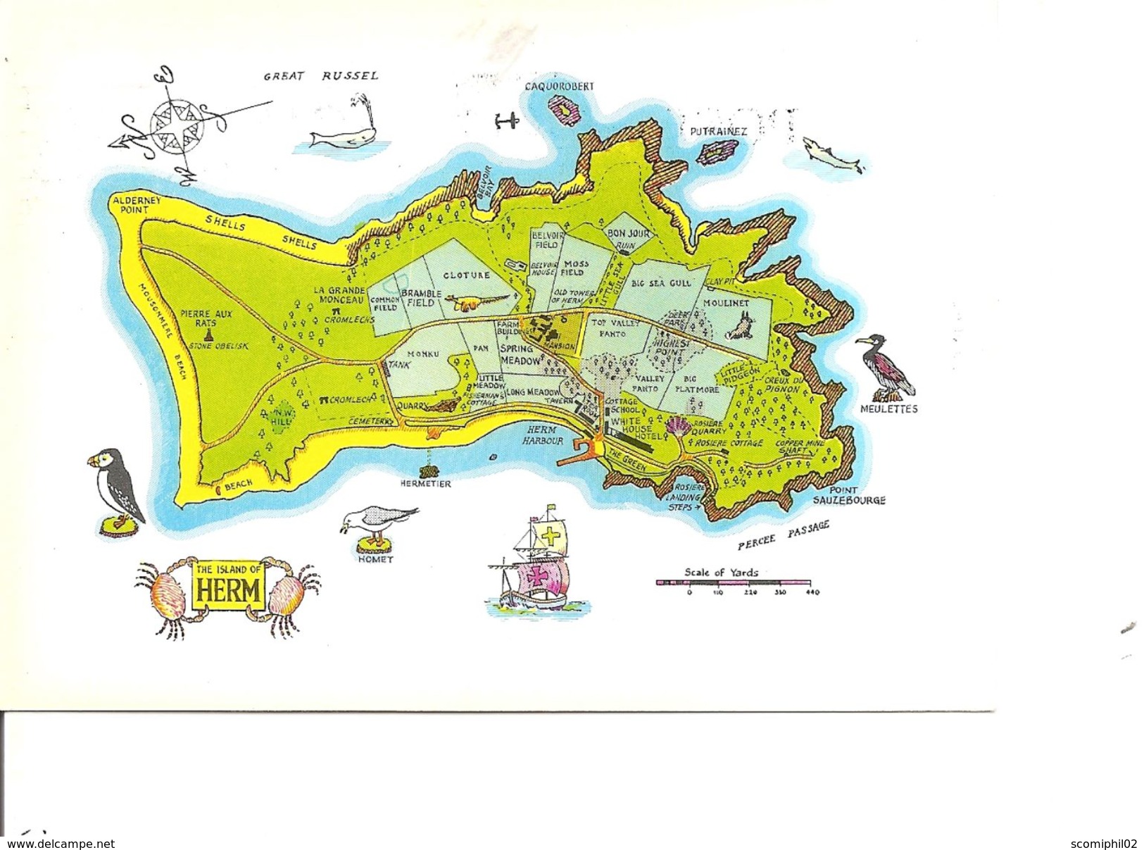 Iles -Herm ( CP Premier Jour De Grande-Bretagne De 1964 à Voir) - Inseln