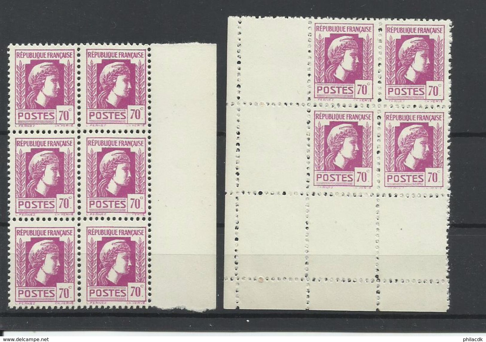 FRANCE - 47 SCANNS -LOT DE 876 NEUFS** SANS CHARNIERE/NEUFS* AVEC CHARNIERE/NEUFS (*) SANS GOMME - Collections