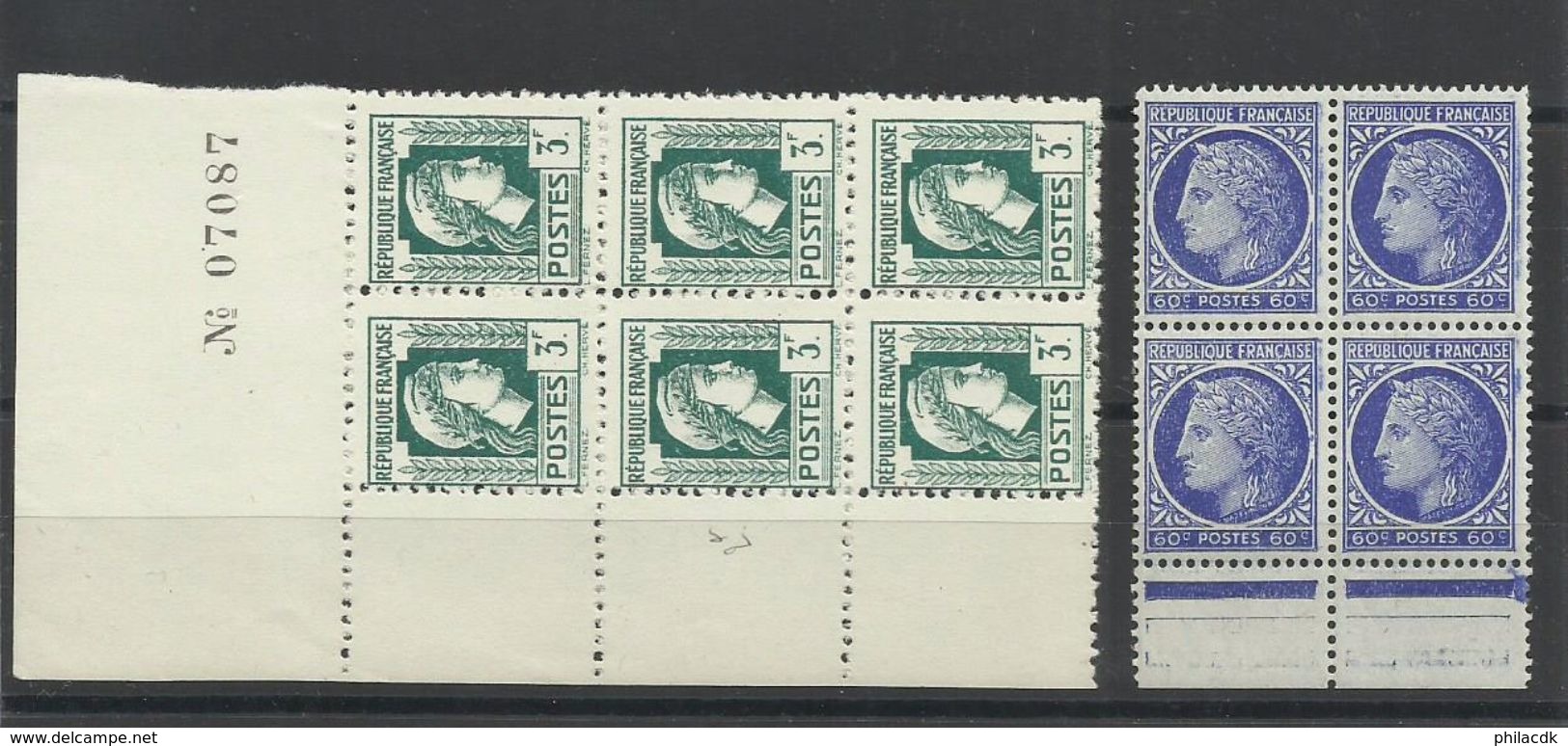 FRANCE - 47 SCANNS -LOT DE 876 NEUFS** SANS CHARNIERE/NEUFS* AVEC CHARNIERE/NEUFS (*) SANS GOMME